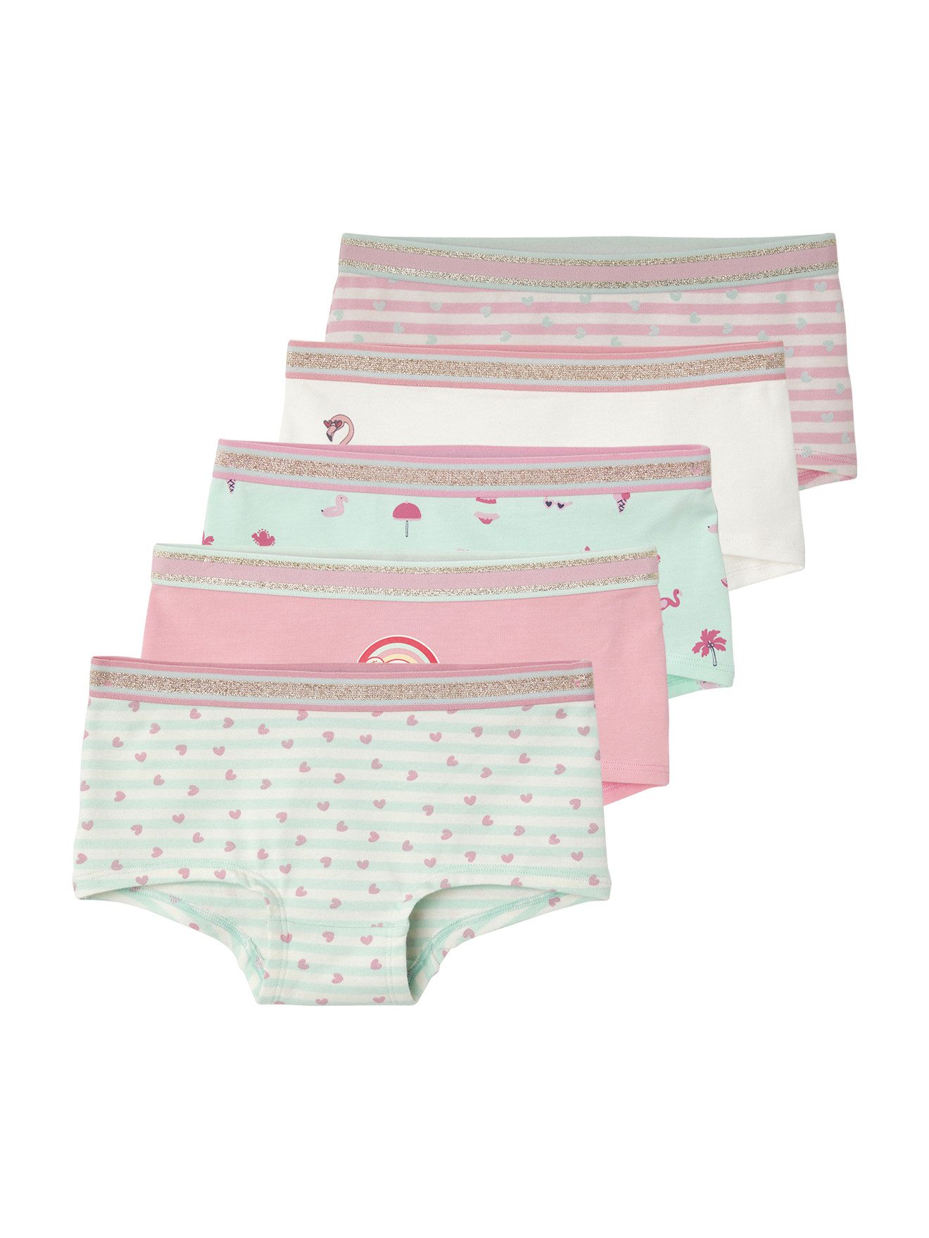 Slip 5er-Pack Mädchen Shortys