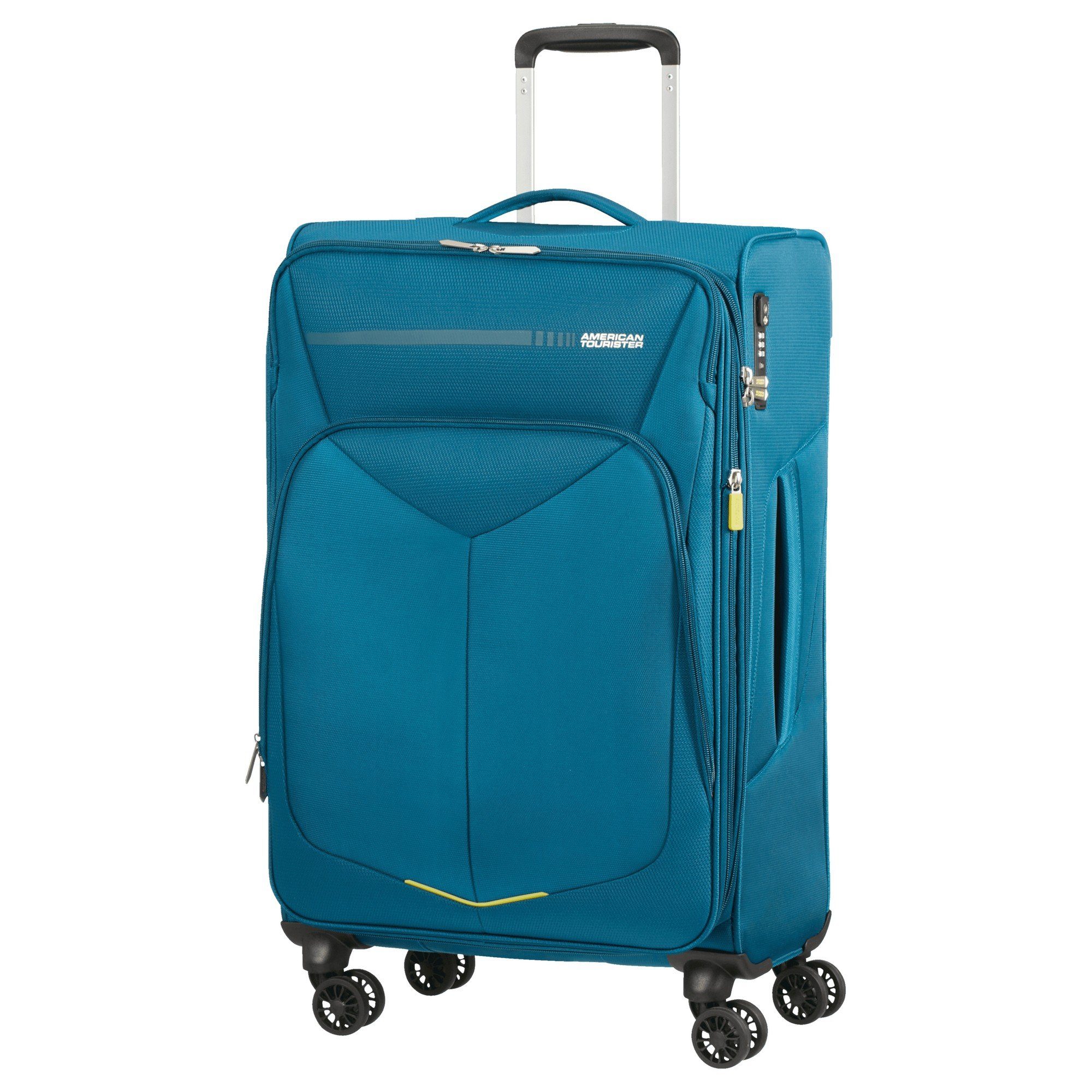 American Trolley Rollen Tourister® teal - 4-Rollen-Trolley 67.5 cm Summerfunk erw., 4