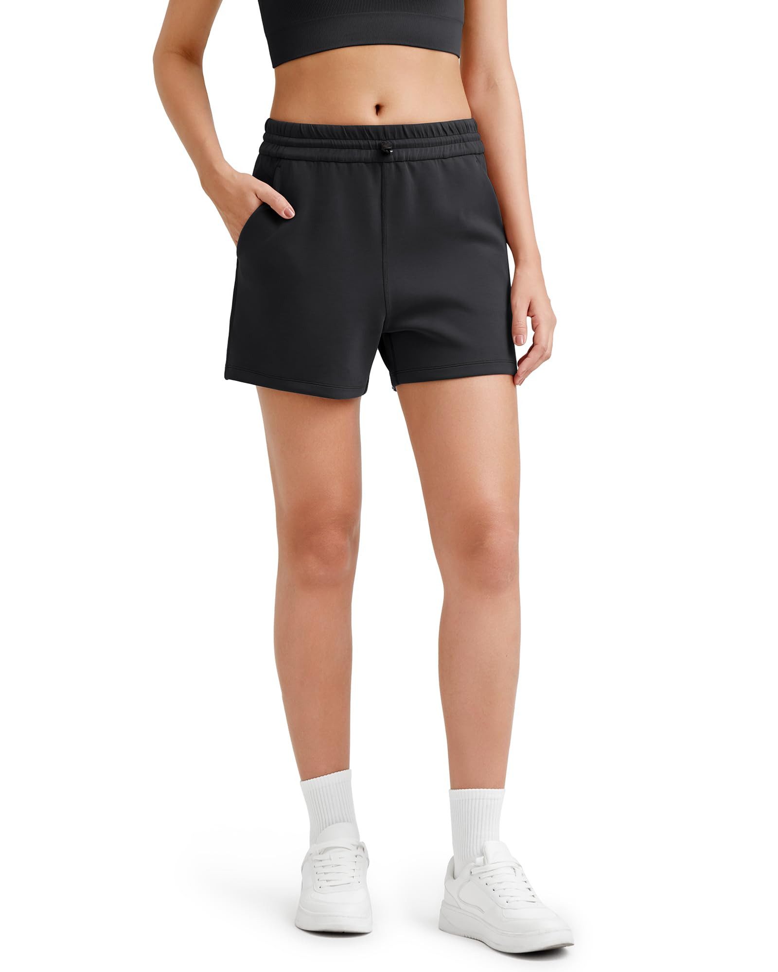 G4Free Laufshorts G4Free Damen Sporthose Kurze Laufhose Sommer Lounge-Shorts mit Taschen
