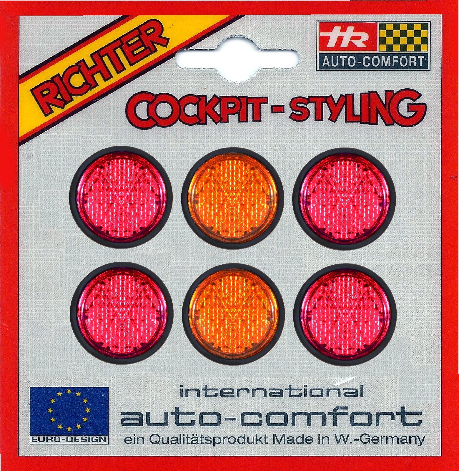 HR Autocomfort Reflektor-Aufkleber »4   2 Mini Chip Reflektor ...