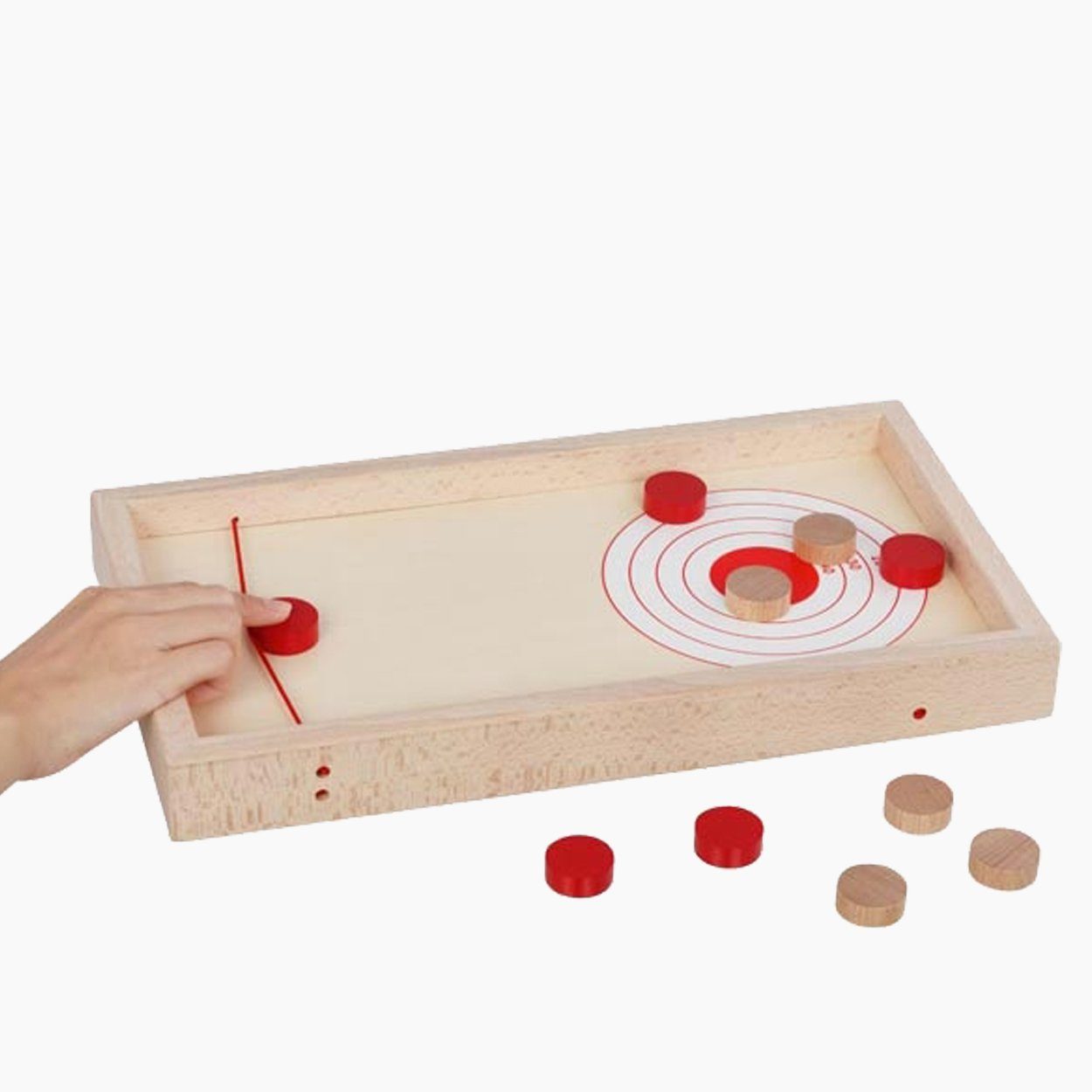 goki Spielesammlung Super Puck Brettspiel, 2 in 1, Super Puck, hervorragend für die ganze Familie