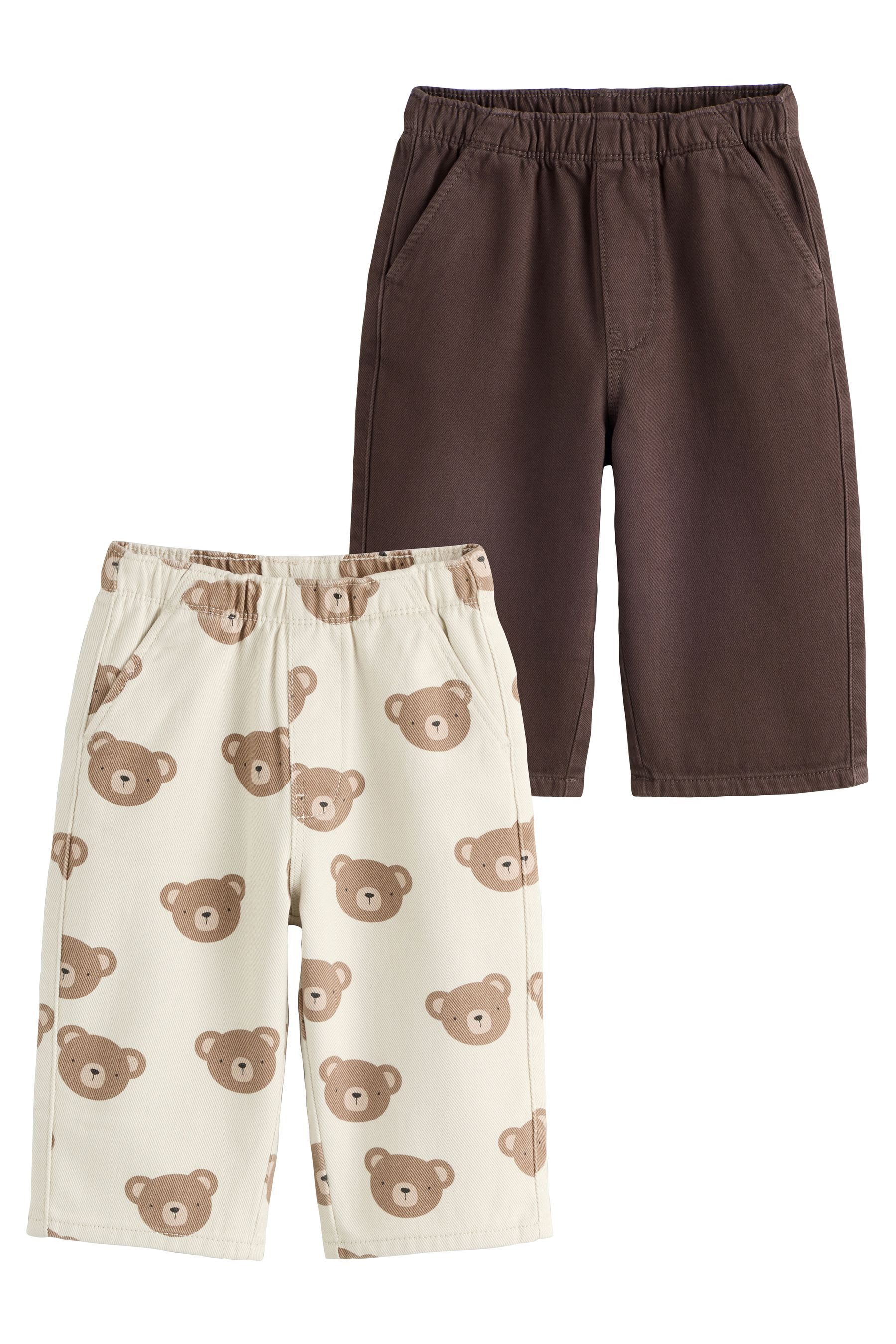 Next Schlupfhose 2er-Pack Schlupfhosen mit weitem Bein (2-tlg)