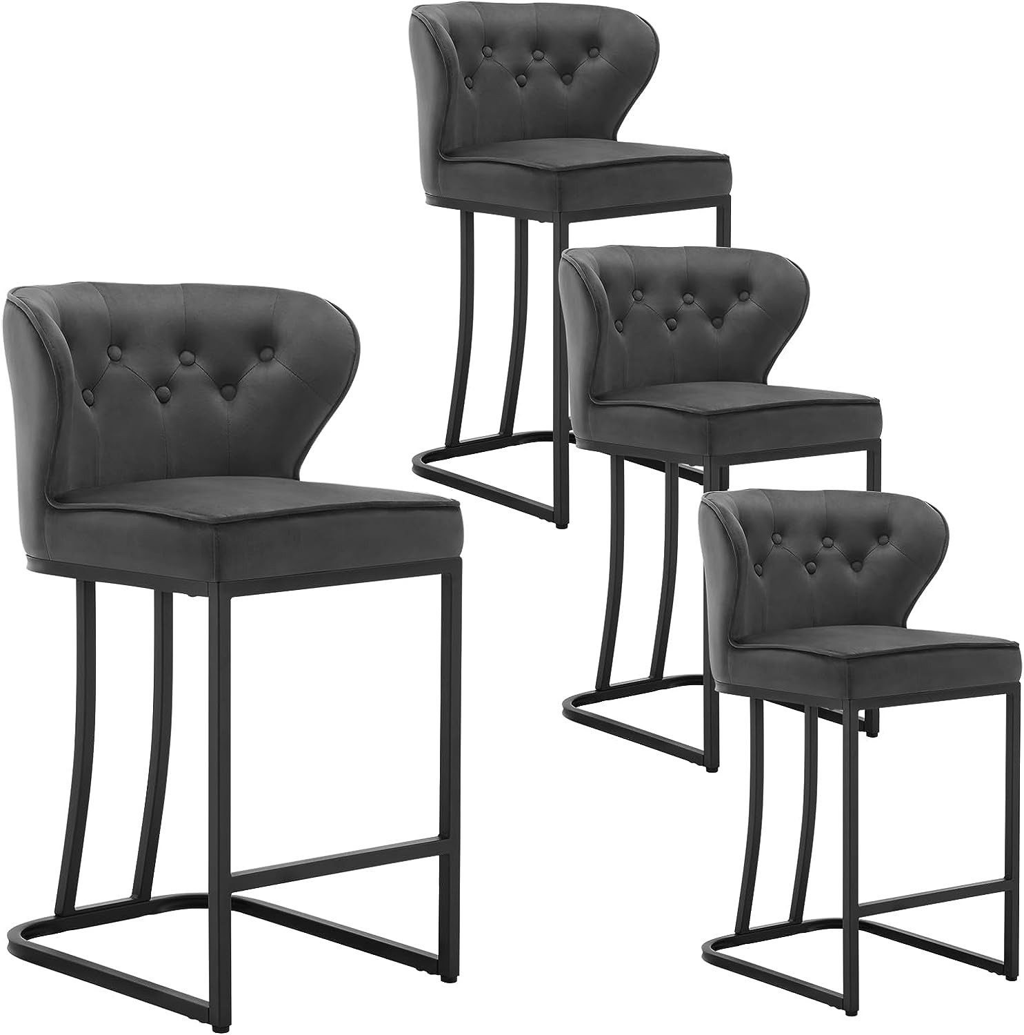 Woltu Barhocker (4 St., 4er), Barstühle,Samtbezug günstig online kaufen