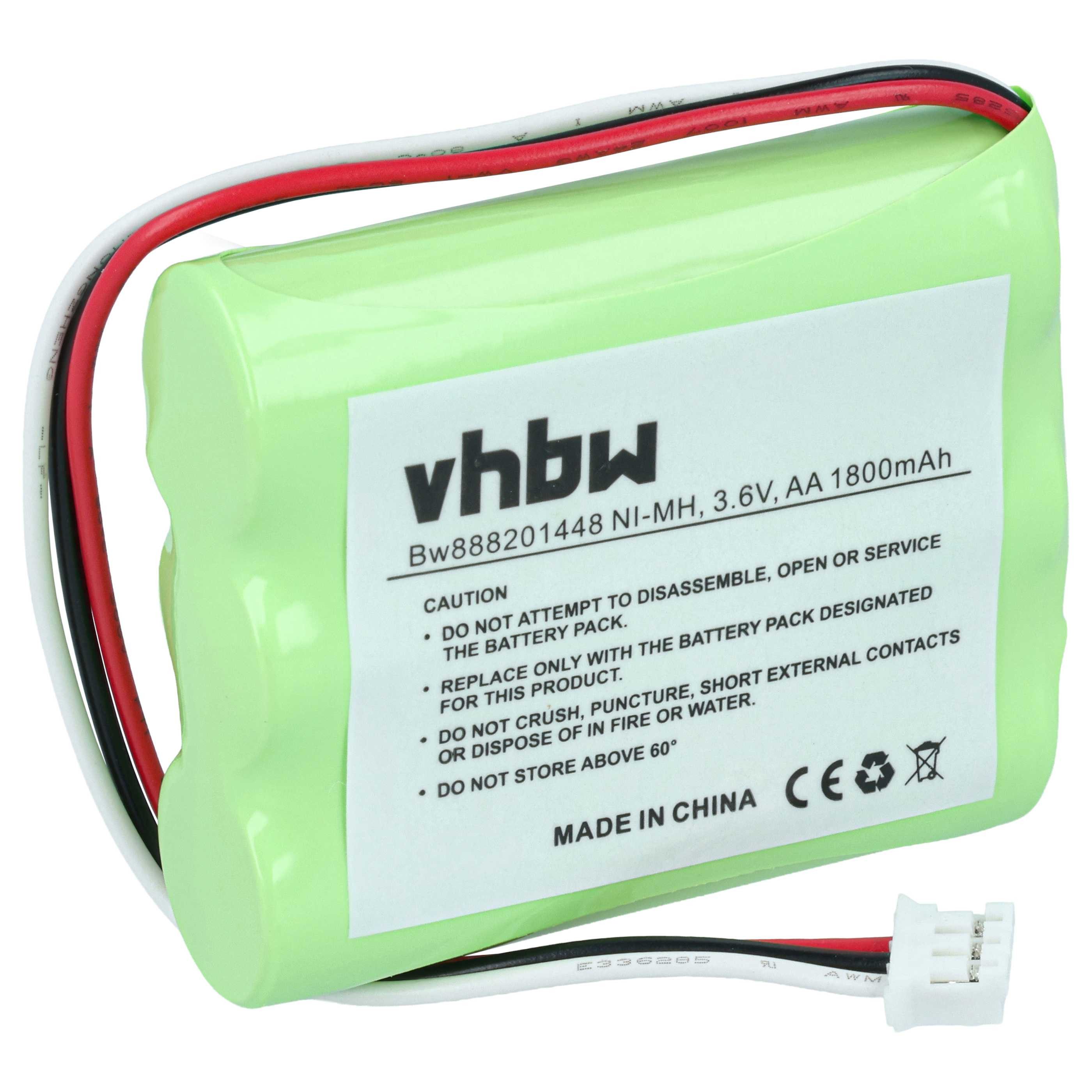 vhbw passend für tonies Toniebox Lautsprecher (1800 mAh, 3,6 V, NiMH) Akku Akku NiMH 1800 mAh (3,6 V, 1 St), Leistungsfähiger Austausch-Akku für Hörspielwürfel, Wiederaufladbar