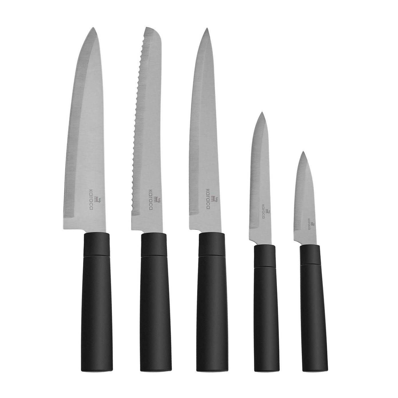Messer-Set Messerset, Kochmesser, 6 Schneidemesser Grammy Karaca Teiliges Karaca Rot