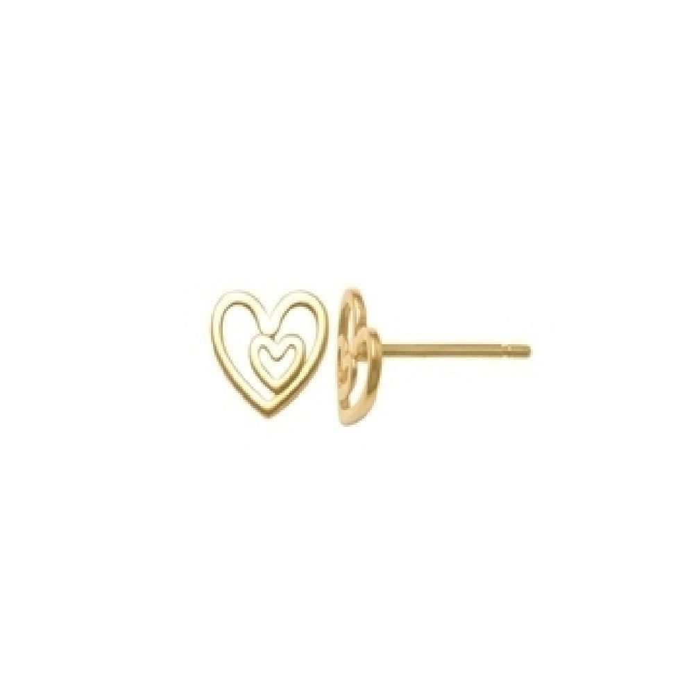 Paar Ohrstecker Ohrstecker Ohrringe Damen Fine Herz 585 Gelbgold XG14K4207G