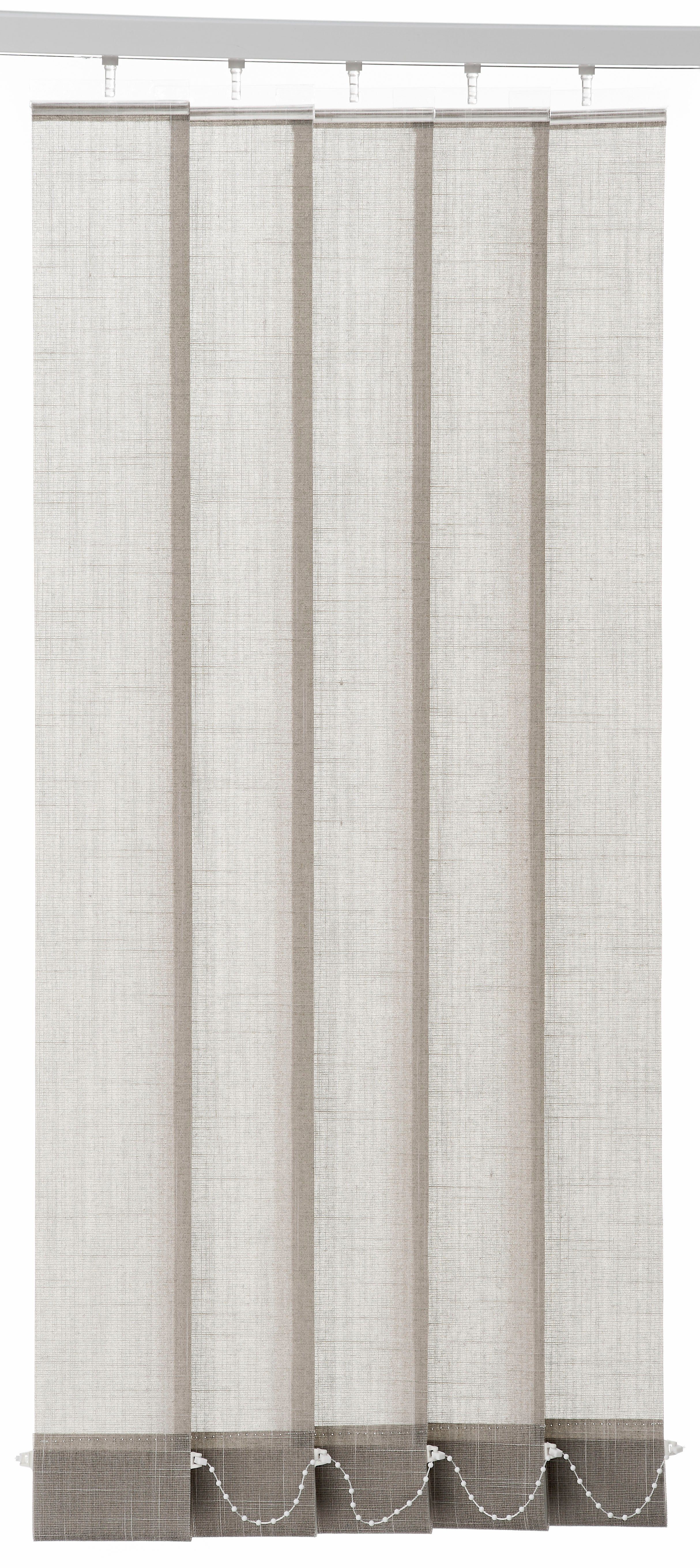 Sophie, my | Lamellenvorhang grau Polyester, verschraubt braun/grau home,