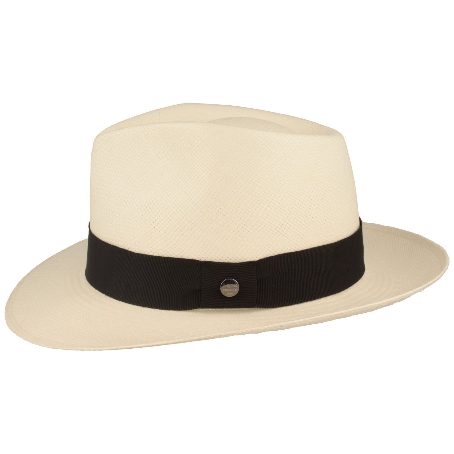 Breiter Strohhut Bogart Panama Hut mit UV-Schutz 50 & Ripsband