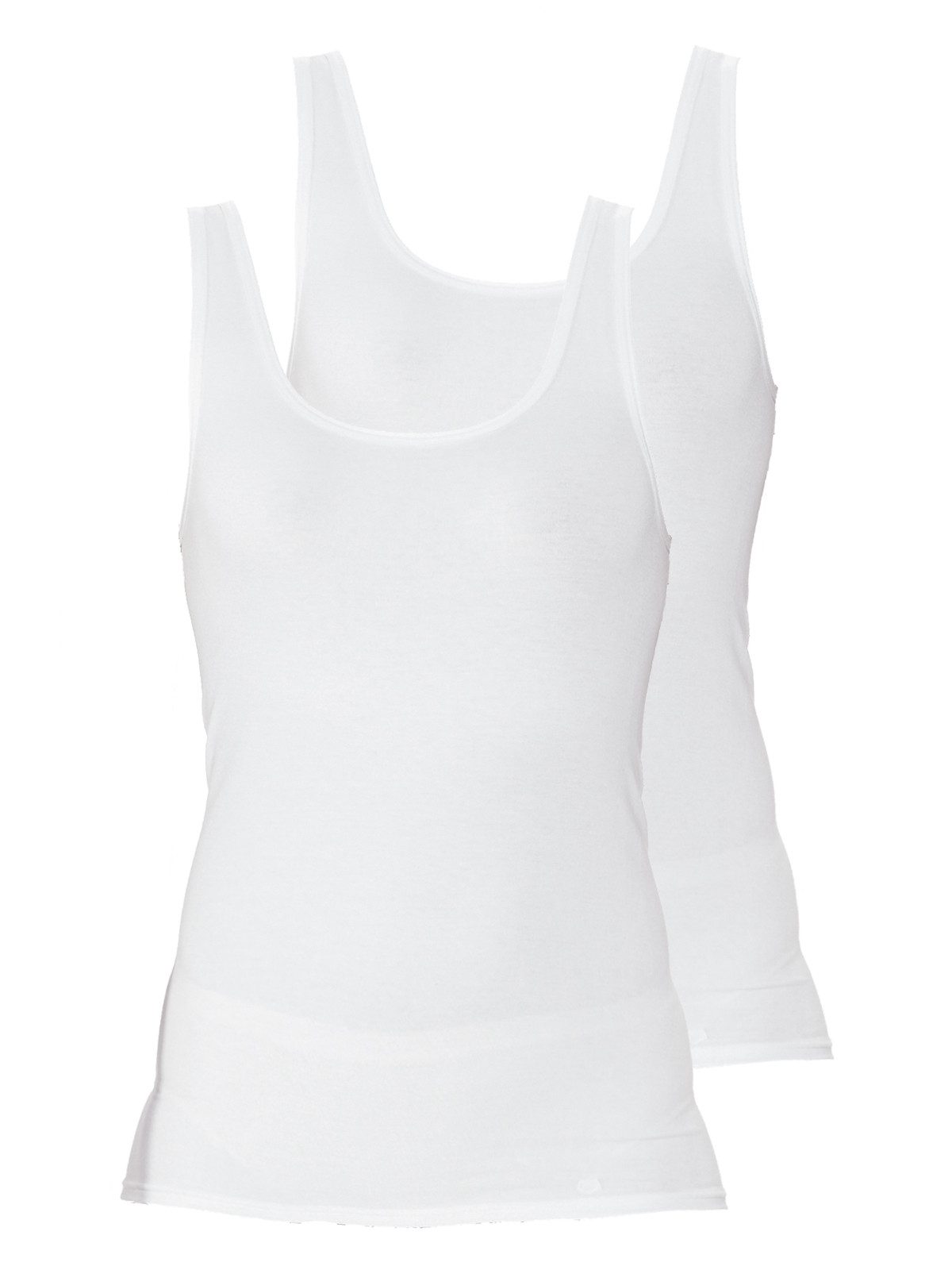 Achseltop 2er Pack Damen Achseltop Baumwolle-Elasthan