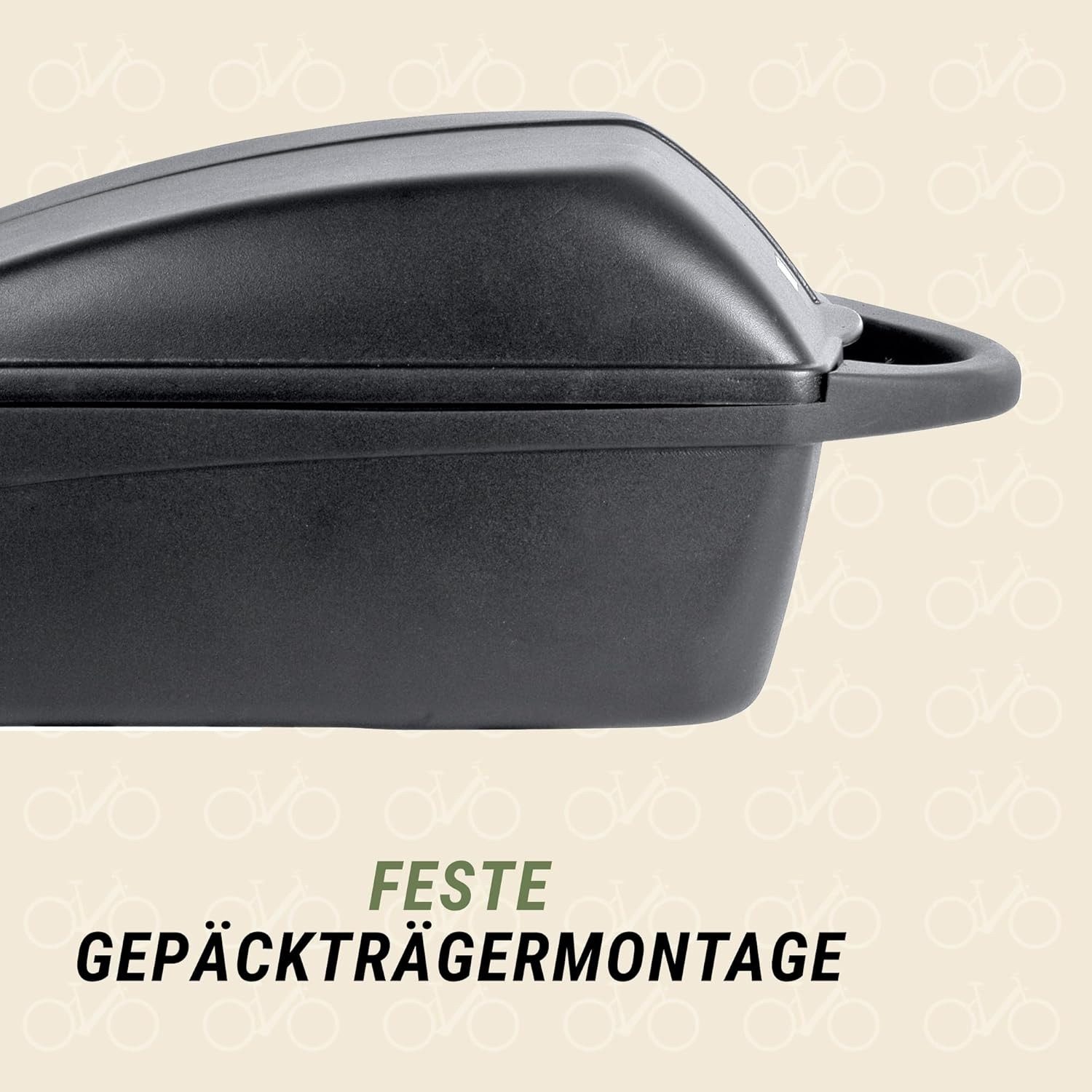 Prophete Gepäckträgertasche Fahrradgepäckträgerbox mit Quick-Release Hartschale 5KG / 11L