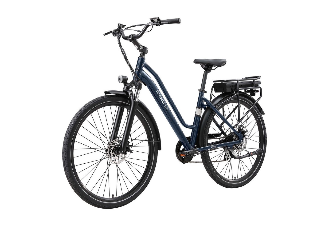 Vankel E-Bike Urban-7 E-Fahrrad Damen u. Herren 460WH Pedelec, 36V 70 km Reichweite, Kettenschaltung, Heckmotor, 460,8 Wh, Shimano,Scheibenbremsen, Kettenschaltung, E-bikes