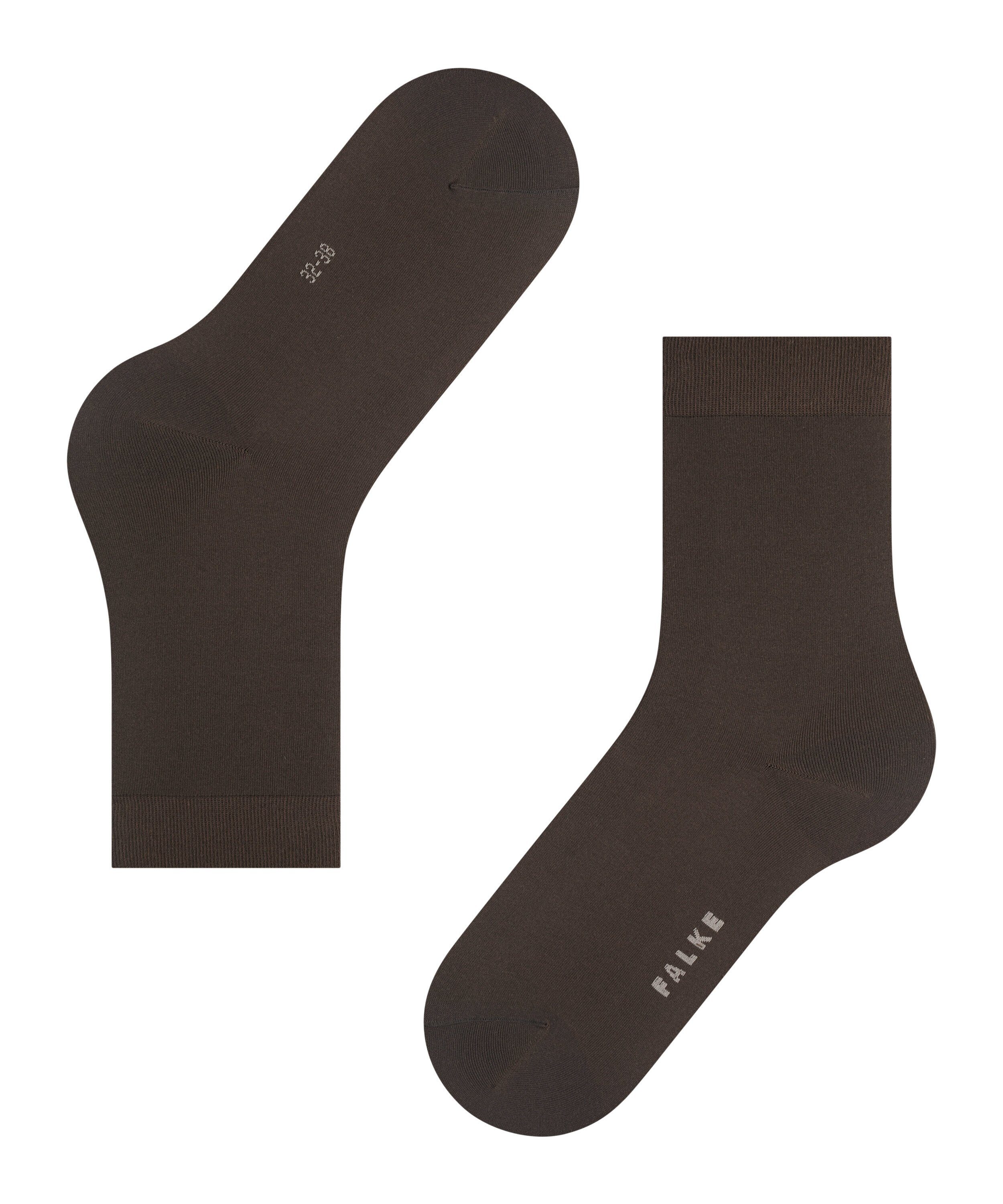 Cotton (5239) dark Touch Socken (1-Paar) FALKE brown