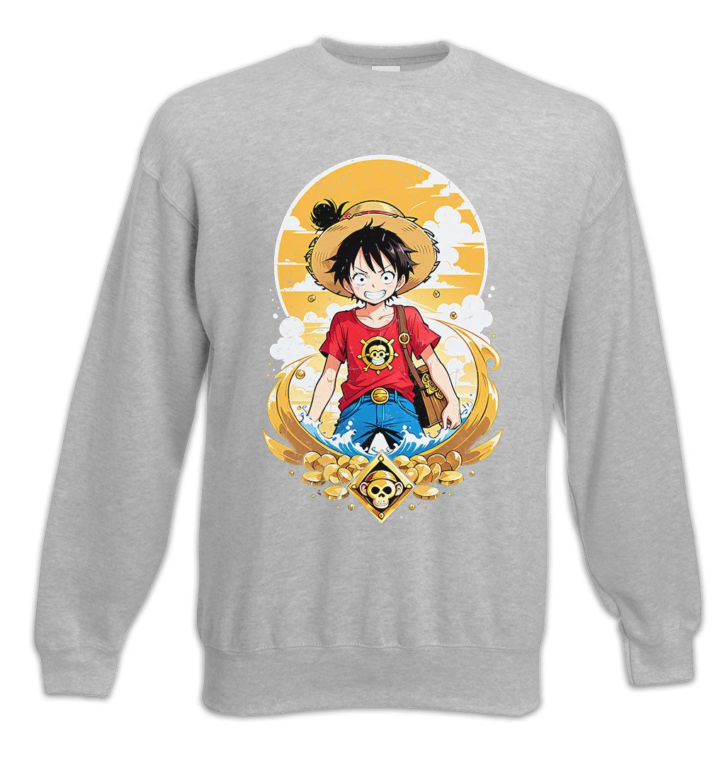 Sweatshirt Monkey Ruffy Logo Sweatshirt One Pirate Adventure Anime Piece D Luffy