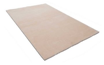 Teppich LOFT, Beige, 120 x 170 cm, Polyester, Uni, merinos, rechteckig, Höhe: 19 mm