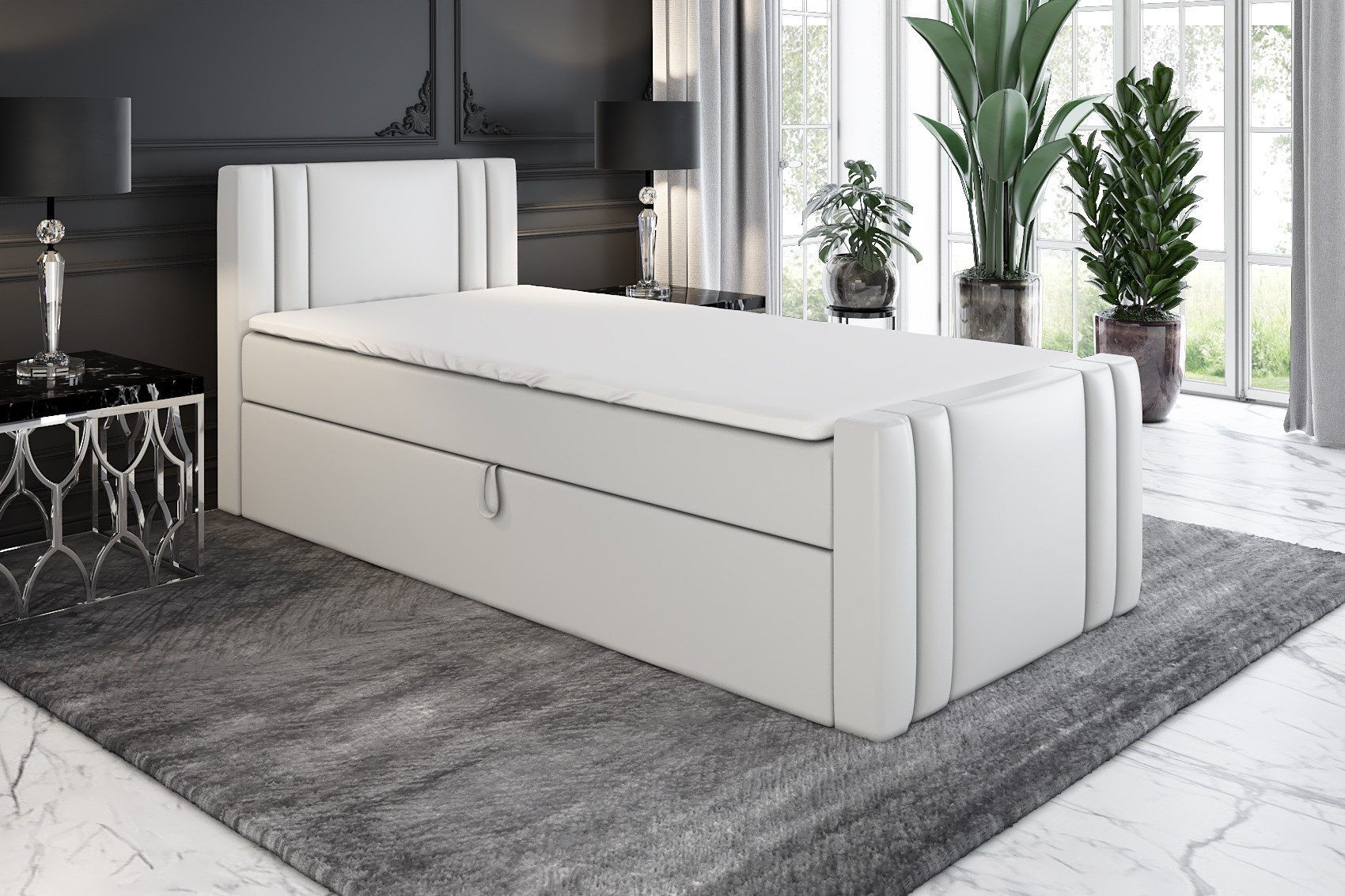 A&J MöbelLand GmbH Boxspringbett Einzelbett KLAUS günstig online kaufen