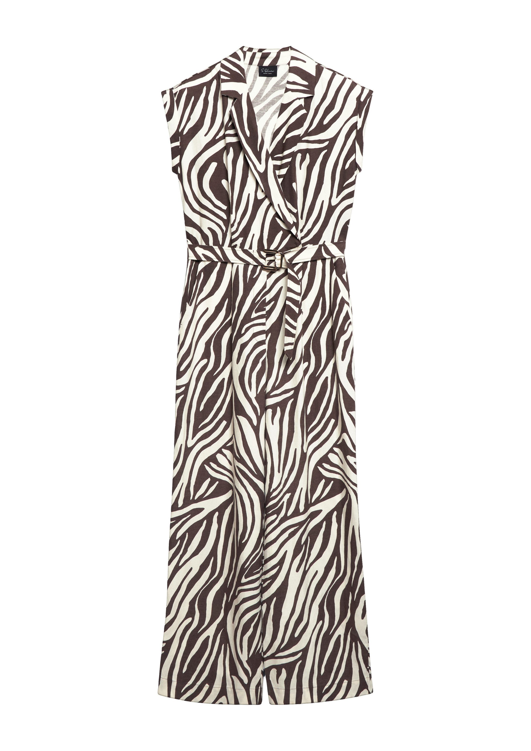 s.Oliver Jumpsuit Overall Overall aus Leinenmix mit Elastikbund