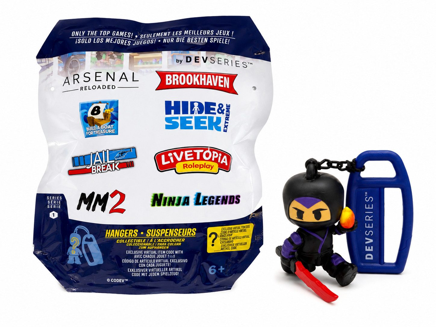 Dinotoys Sammelfigur Mistery Box Roblox Anhänger Sammelfigur Blindbag– Überraschungsfigur (Set, 1 St., Geschenk-Set), Zufallsfigur im Blindpack mit Überraschungseffekt für Sammler