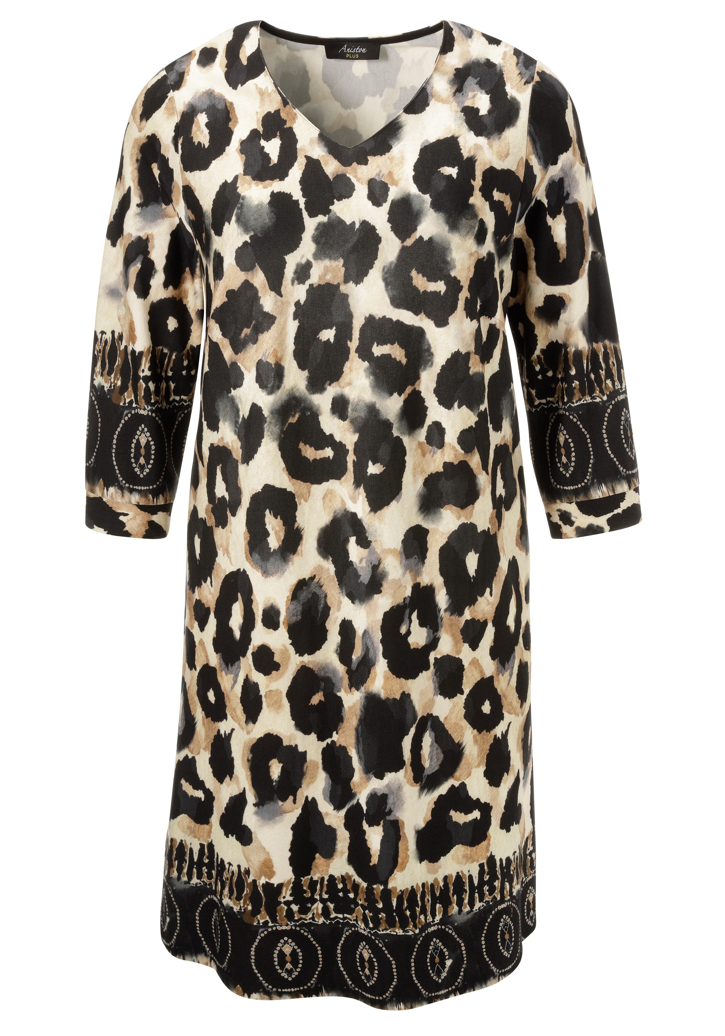 Aniston PLUS Jerseykleid in ausdrucksvoller Animalprint