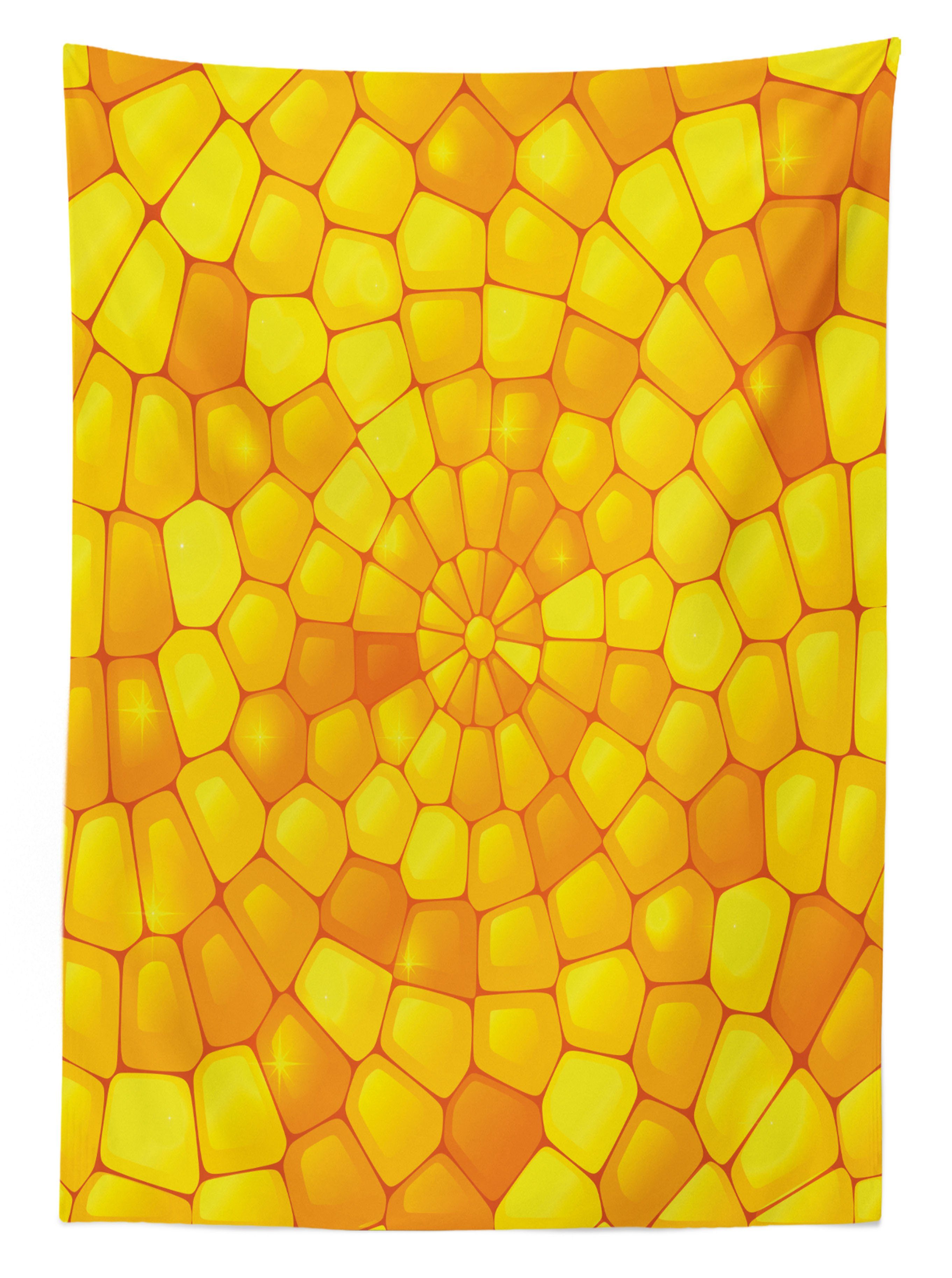 Abakuhaus Tischdecke Farbfest Corn Abstrakt Waschbar Gelb Bereich geeignet Für Farben, Pattern Außen Klare den