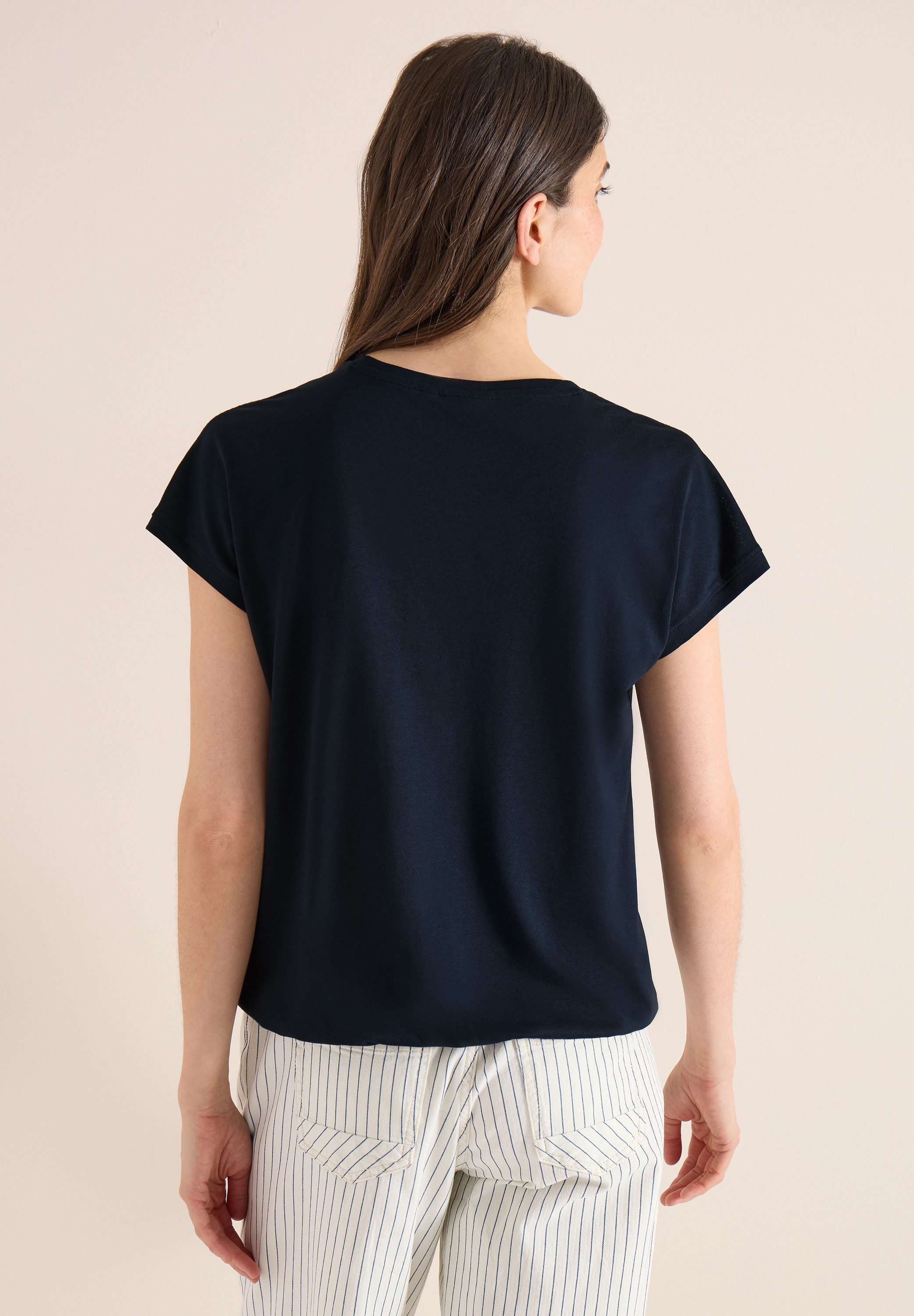 CECIL V-Shirt mit Spitzendetails günstig online kaufen