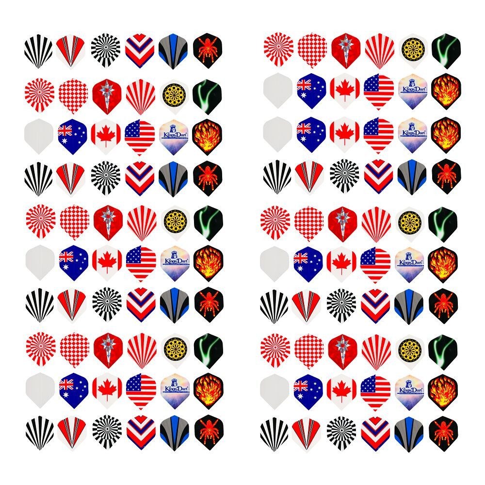 Kings Dart Softdarts Dart Flights-Set HD 120, Das Flight-Set für Schulen und Jugendclubs