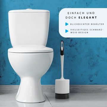 BÜMAG WC-Reinigungsbürste Toilettenbürste Silikon Garnitur," 2 STÜCK- SPAR ANGEBOT ", Toilette, WC, Badezimmer, Gästebad, (2 zum Preis von 1, 2-tlg., Begrenztes Angebot- WENN WEG DANN WEG), Lotus Effekt