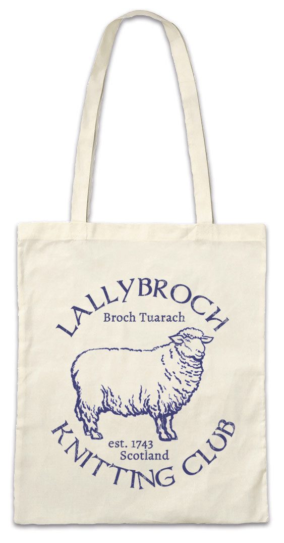 Beuteltasche Lallybroch Knitting Club Stofftasche Battle Bannockburn 1314 William