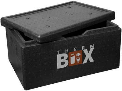 THERM-BOX Thermobehälter Profibox Gastro GN XXL 50-Liter Innen: 53,9x34x27cm Wiederverwendbar, Styropor-Piocelan, (1, 0-tlg., Box mit Deckel im Karton), Styroporbox Isolierbox Thermobox Kühlbox Thermobehälter