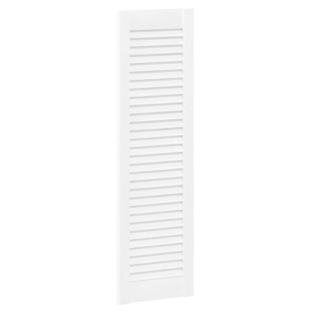 vidaXL Schranktür Двери шкафа Lamellen-Design 2 Stk. Weiß 99x29,5 cm (2 St)