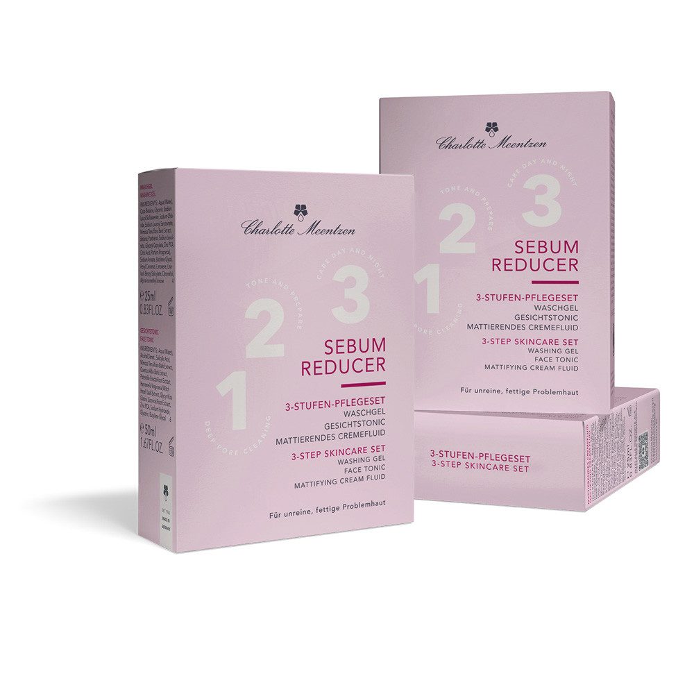 Charlotte Meentzen Gesichtsfluid Charlotte Meentzen 3er Stufen Pflegeset bei unreiner fettiger Haut