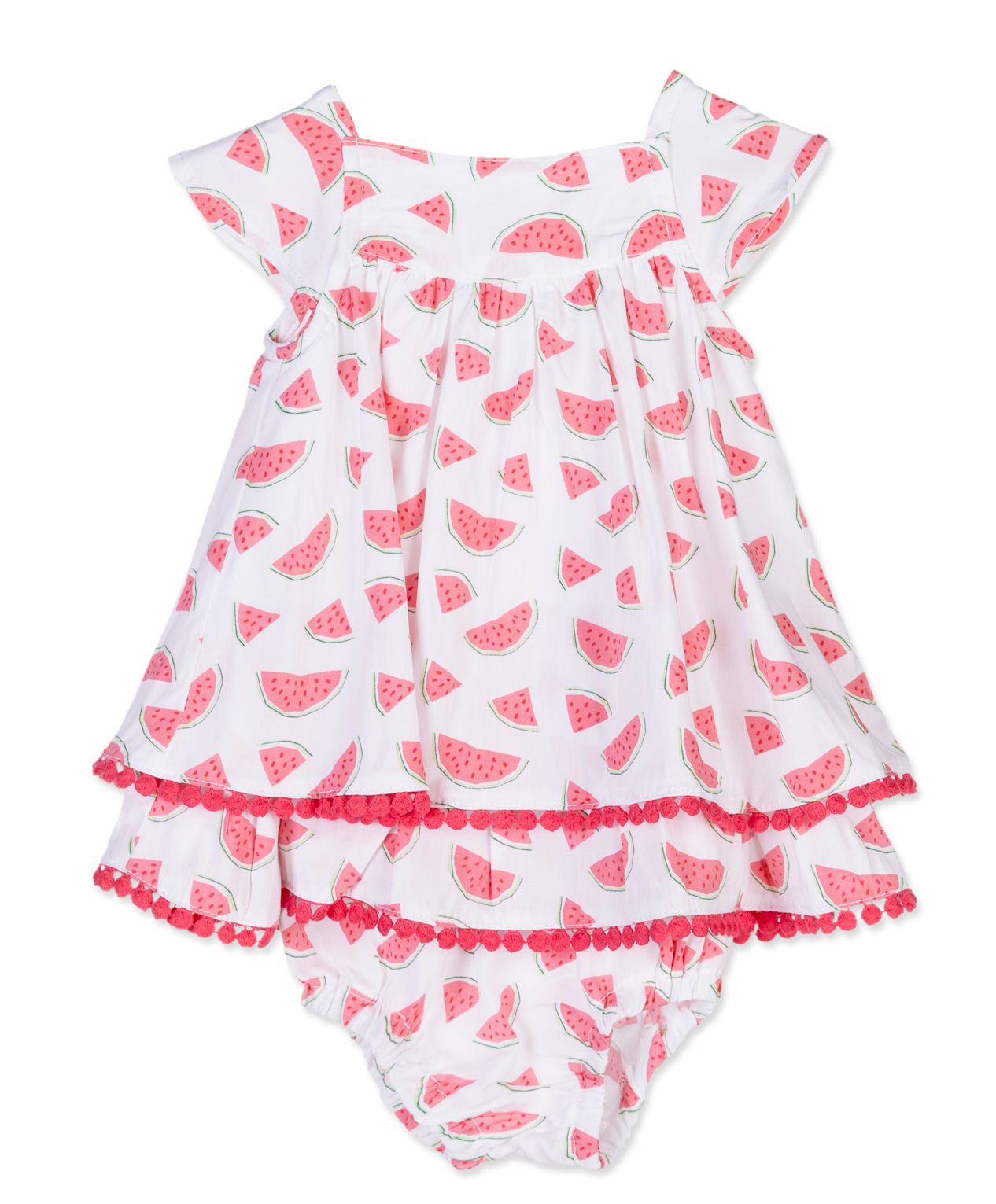 LOSAN A-Linien-Kleid Losan Baby Sommerkleid Melone blanco