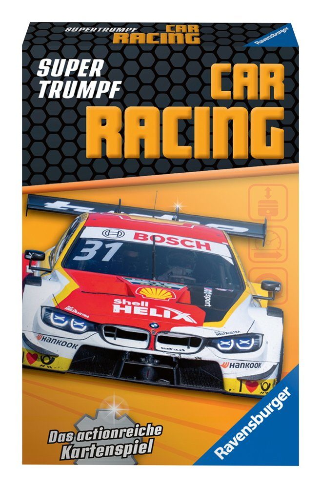 Ravensburger Spiel, 32 Blatt Kinder Kartenspiel Supertrumpf Car Racing 20696