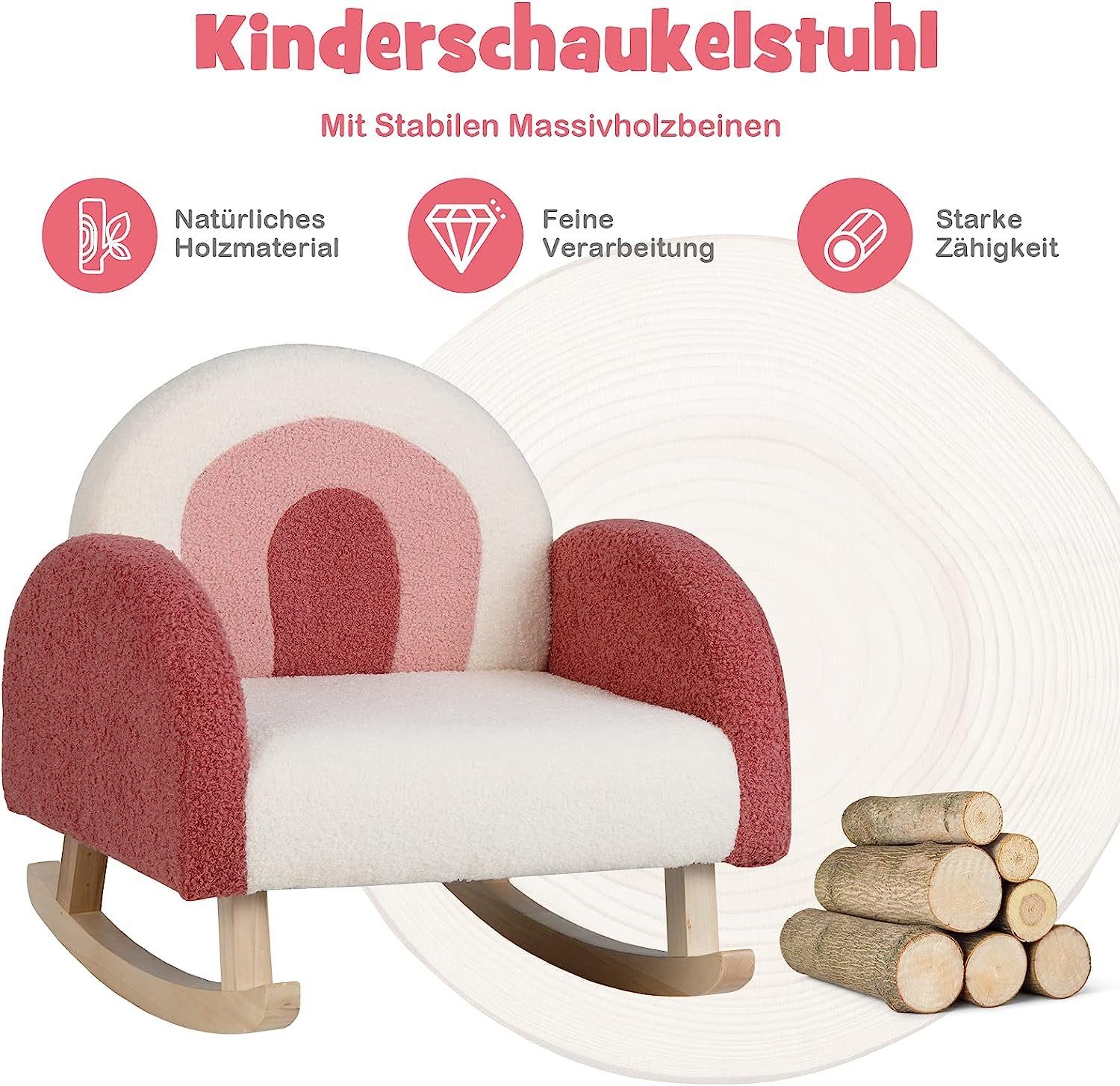 KOMFOTTEU Kindersessel Polstersessel, aus Teddysamt