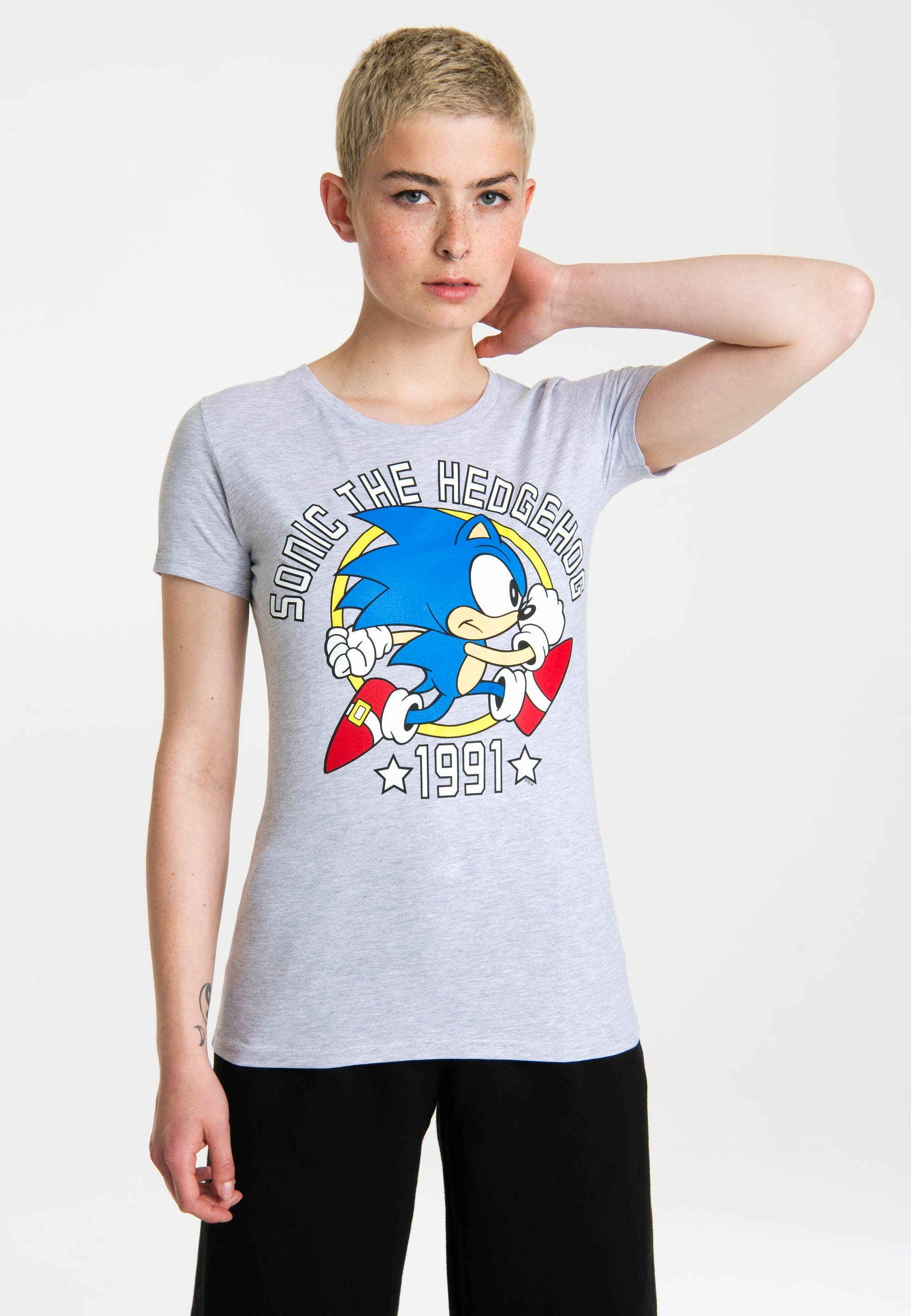 LOGOSHIRT T-Shirt Sonic - 1991 mit Sonic the Hedgehog-Print