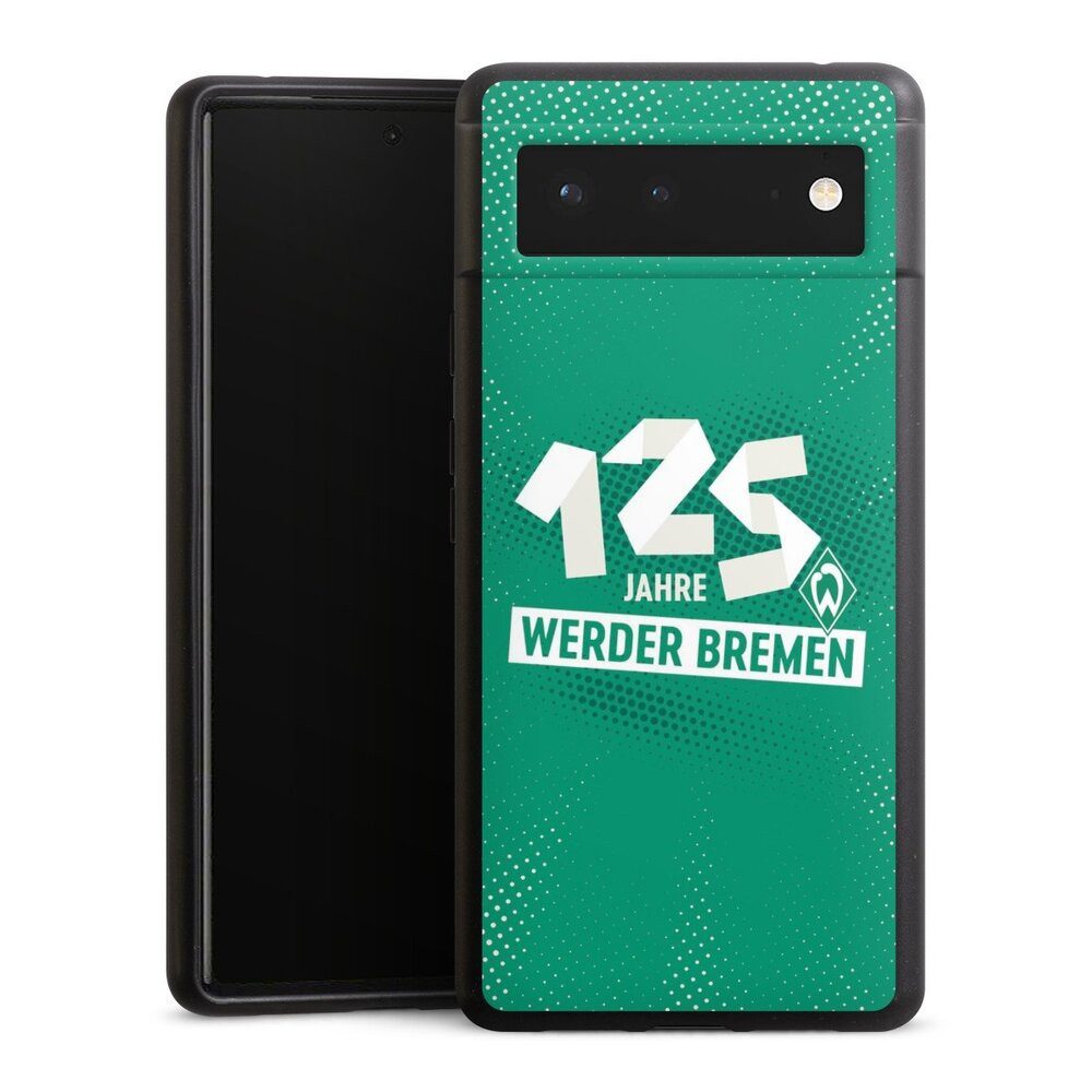 DeinDesign Handyhülle 125 Jahre Werder Bremen Offizielles Lizenzprodukt, Google Pixel 6 Organic Case Bio Hülle Nachhaltige Handyhülle