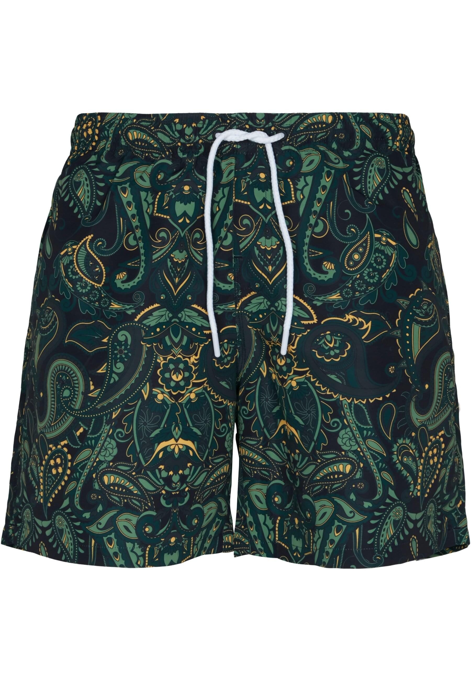 URBAN CLASSICS Badeshorts Urban Classics Herren Paisley Swim Shorts günstig online kaufen