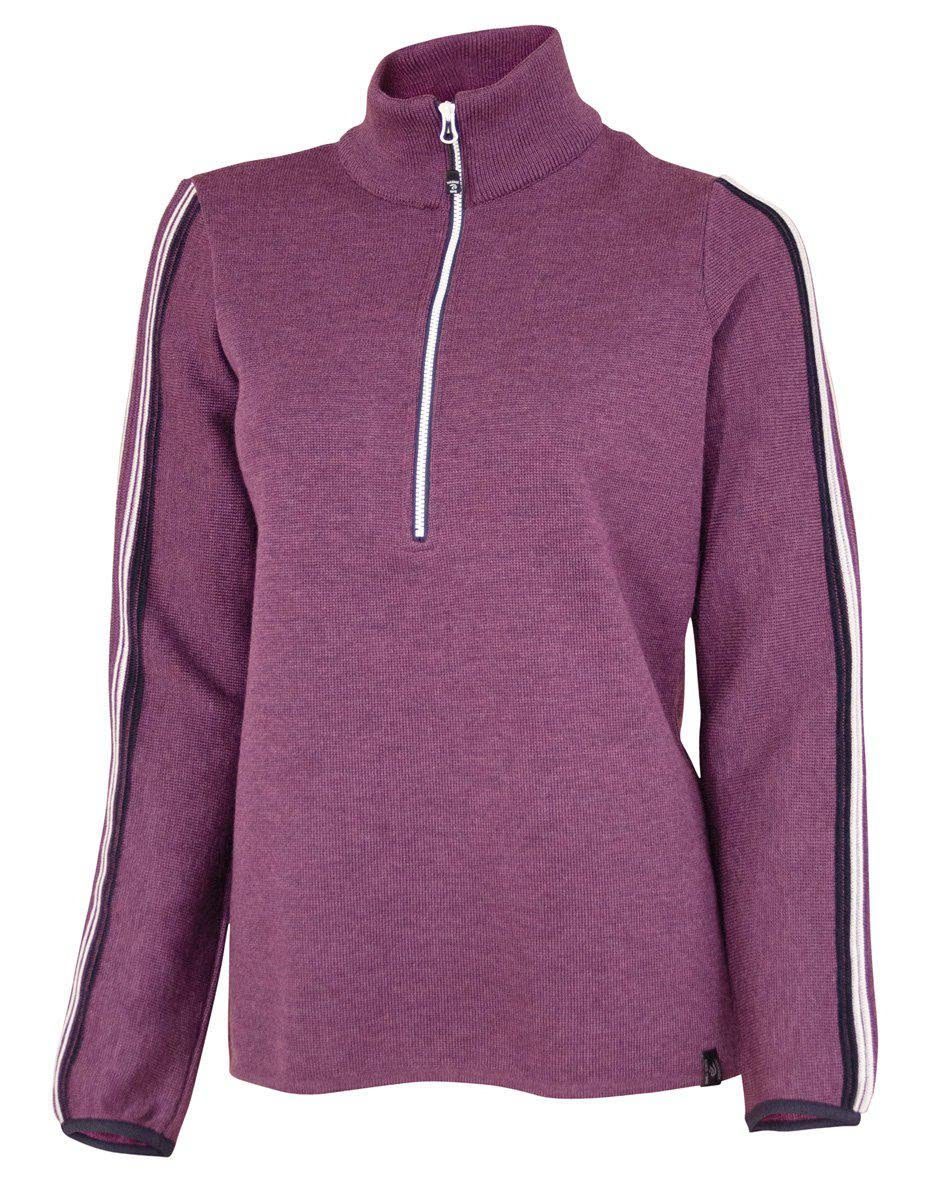 Sweater Ivanhoe Sweden Zip Of Purple Fleecepullover Sweden W Half Damen Ivanhoe Lindsey of