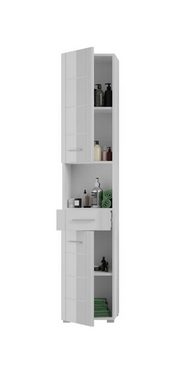 ebuy24 Badmöbel-Set Venice Hochschrank Bad 2 Türen, 1 Schublade, 1 Abl