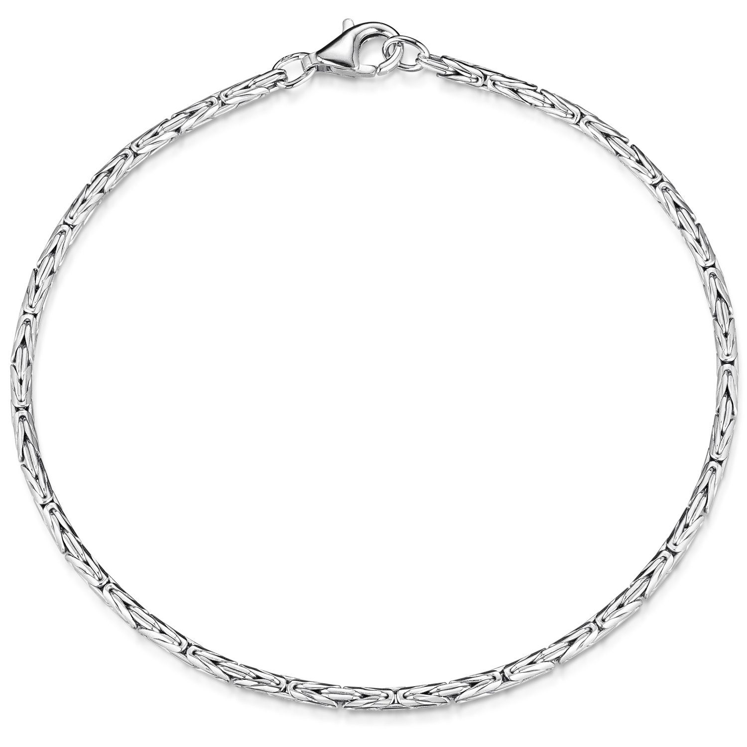 Silberarmband Damen Königsarmband rund 2,5mm SA-31