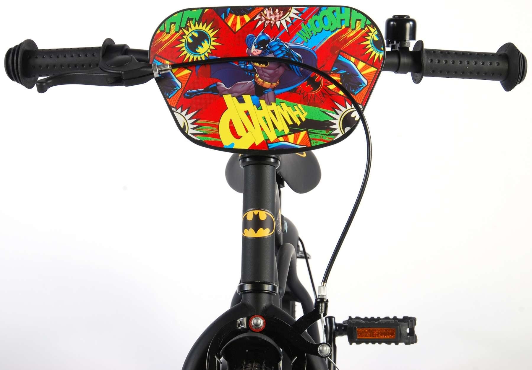 Kinderrad - DC Gang, TPFSports Kinderfahrrad 1 Batman Handbremse, Jungen ohne Jugend - 16 Zoll Schwarz (Jungsfahrrad Sicherheitsgriffe), Zoll Rücktritt 16 und - - Fahrrad - Schaltung Kinder Jungsfahrrad