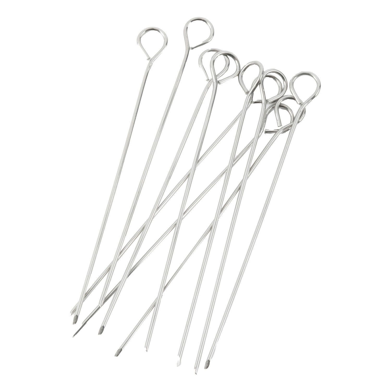 HundB Rouladenklammer 10 Rouladennadeln Edelstahl 90mm Silber (Set, 10-tlg., Rouladennadeln), Rouladenhalter Rouladenspieß Fleischspieß Spieße Fleischspieße