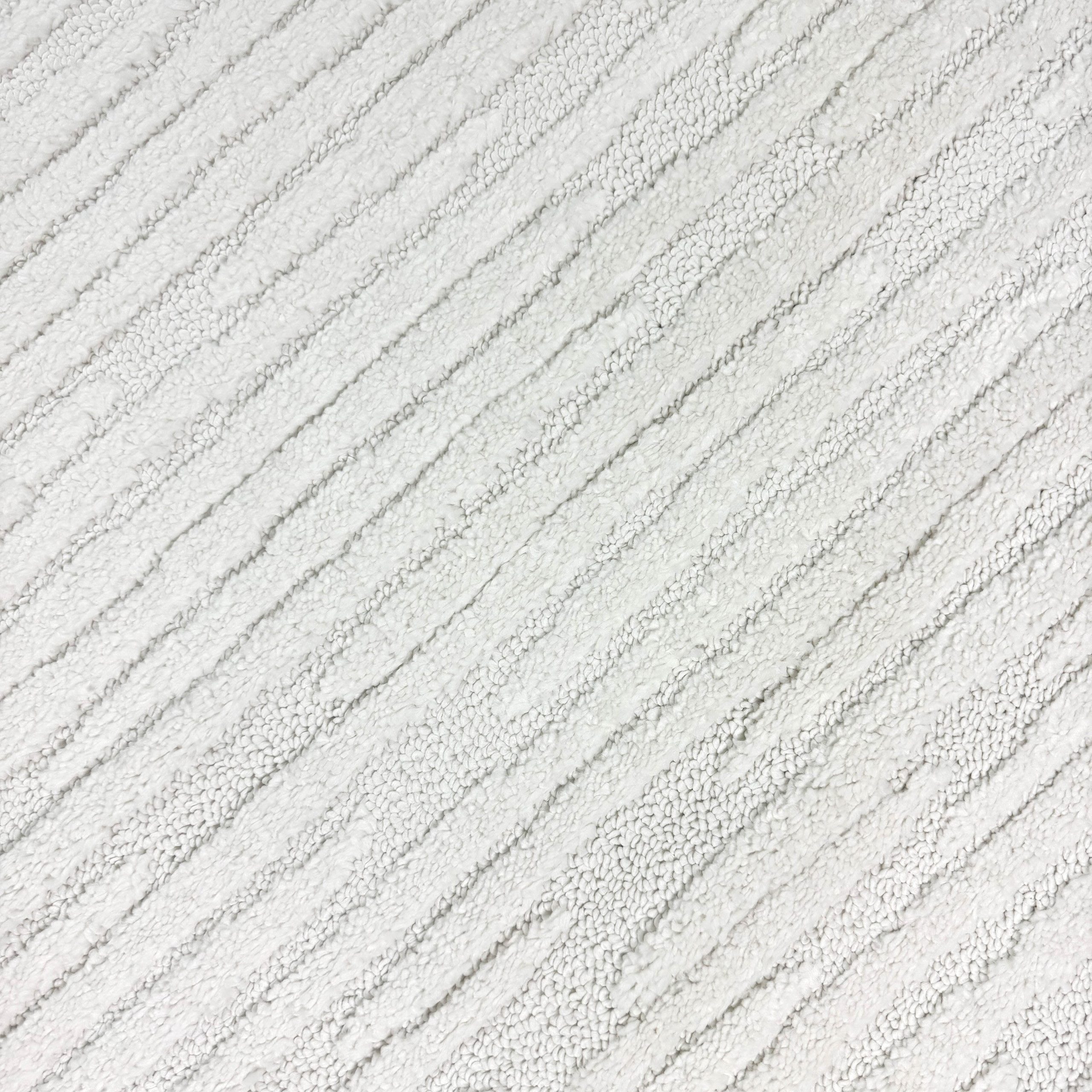 TeppichHome24 Teppich Wohnzimmer Teppich mit verschieden gemusterten Linien creme, rechteckig