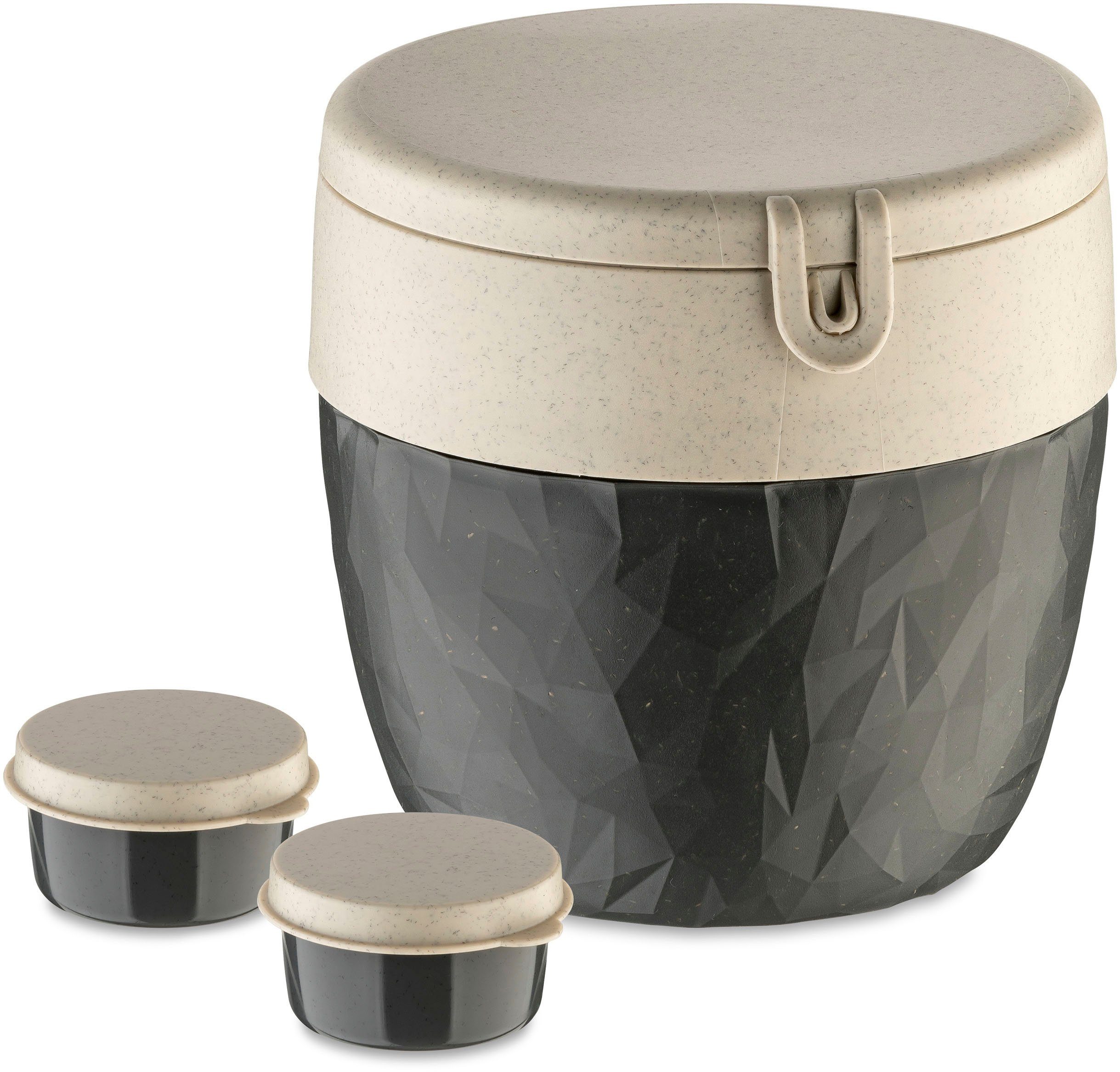 KOZIOL Müslibox BENTOBOX L, Kunststoff, (Set, 1-tlg), CO² neutral, Made in Germany. Biozirkulärer Kunststoff