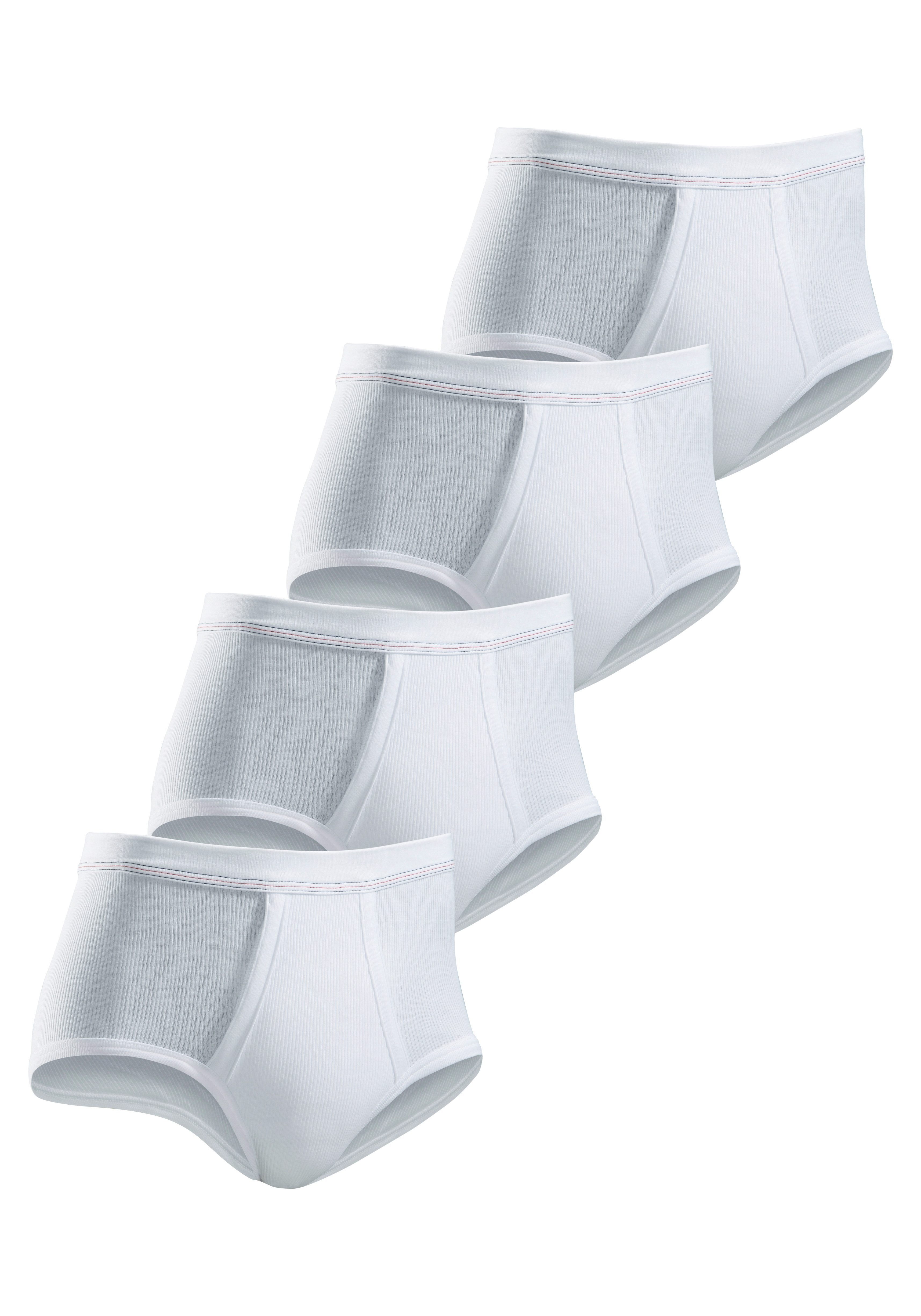 Clipper Slip (Packung, 4-St) schlichtes Basic für jeden Tag aus Doppelripp