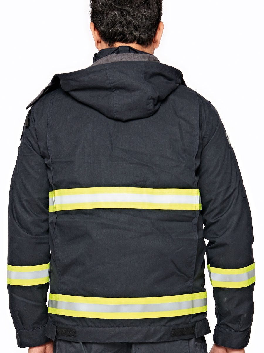 Ismont Parka Parka Arc Ismontpro Nomex / ISW4501-PT Marineblau - Gelb