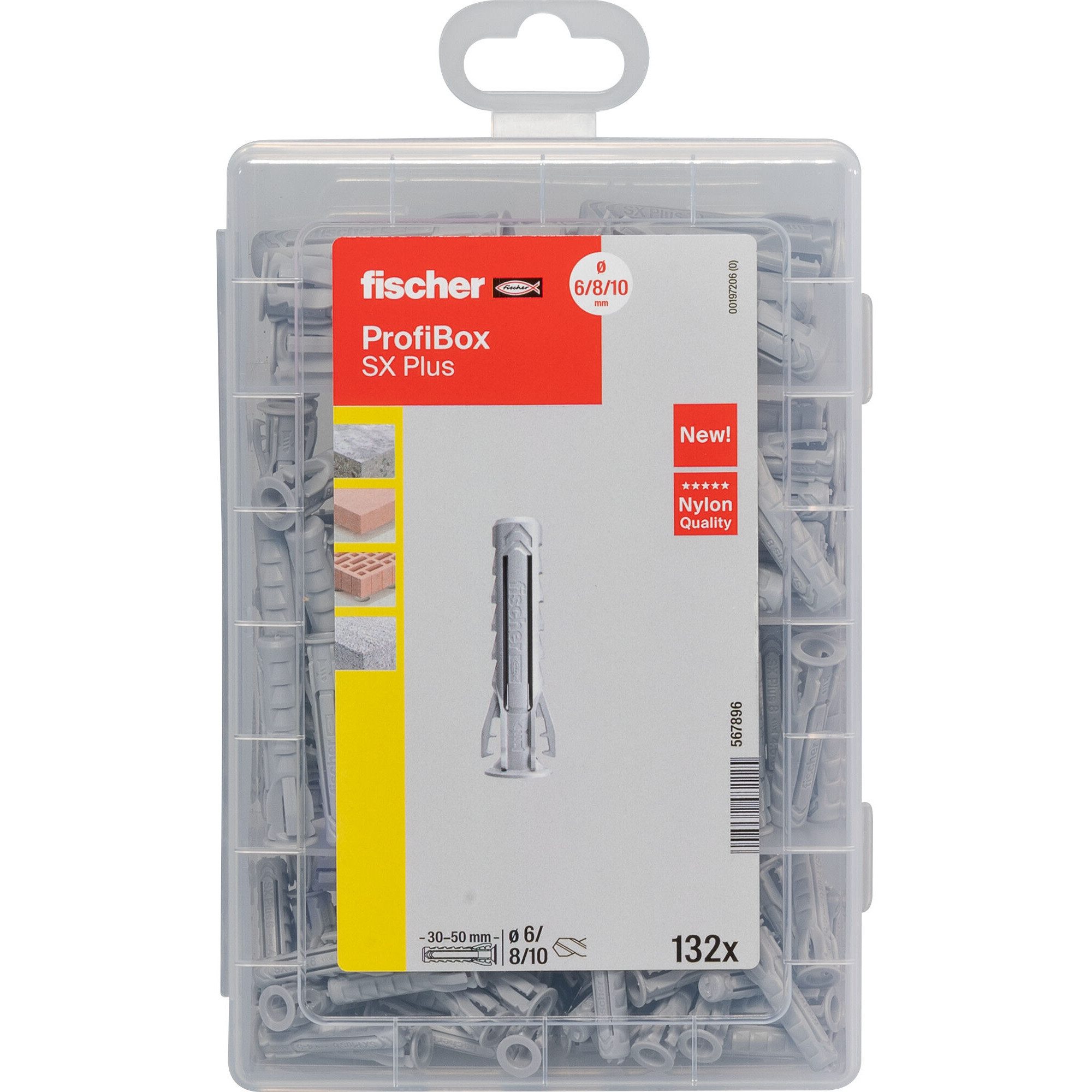 Fischer Schraube fischer Profi-Box Spreizdübel SX Plus, Dübel