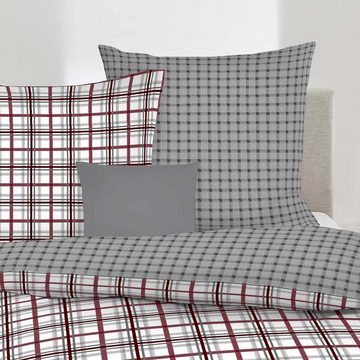 Bettwäsche Plaid, TRAUMSCHLAF, Biber, 2 teilig, wunderbar kuschelige Biber Bettwäsche