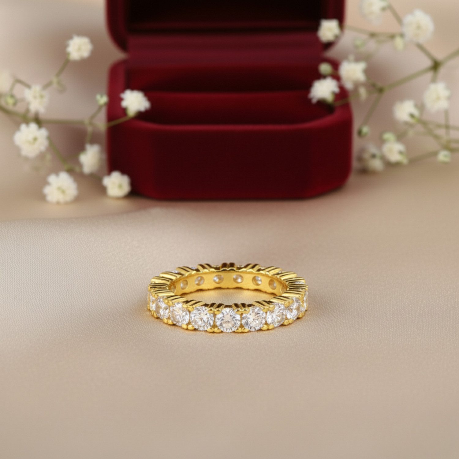 Lisandra Scott Silberring Majestätischer Breitband Eternity Deluxe Ring aus 925 Sterlingsilber, Glanz, der bleibt – Hochglanzpoliert, langlebig & perfekt verarb – Bild 5 von 5