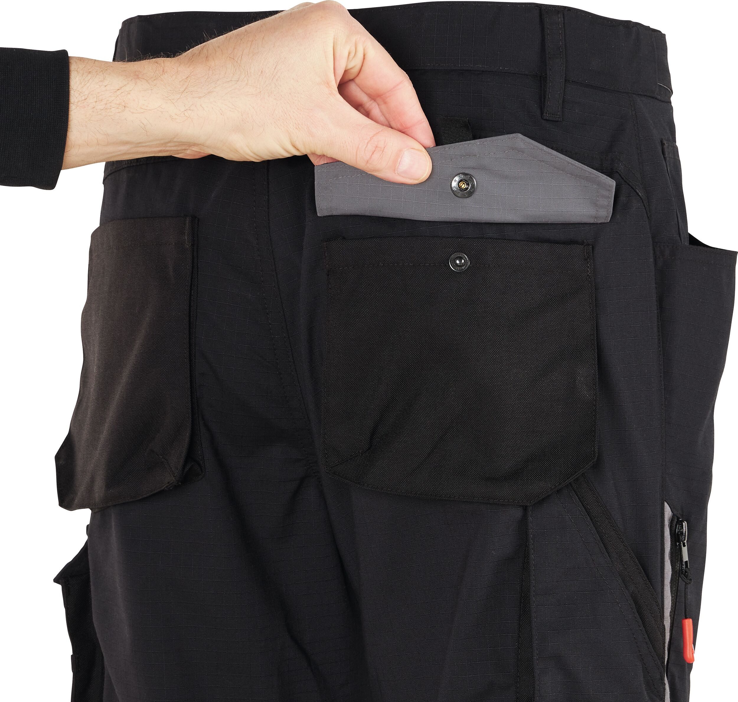 fortis Arbeitsbundhose Damen-Bundhose Performance schwarz/grau