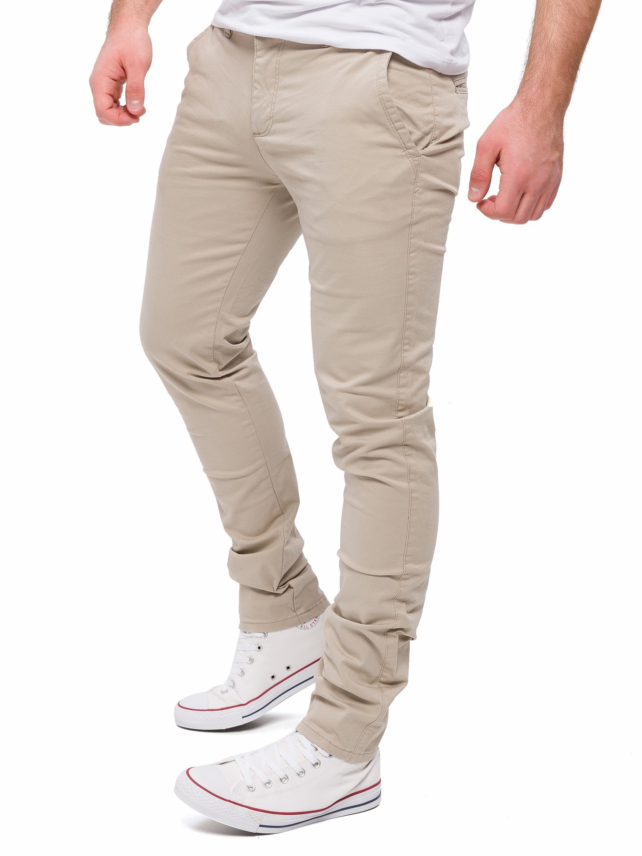 Yazubi Chinohose Herren Chino Merlin mit bequemer Passform Beige (Plaza Taupe 161105)